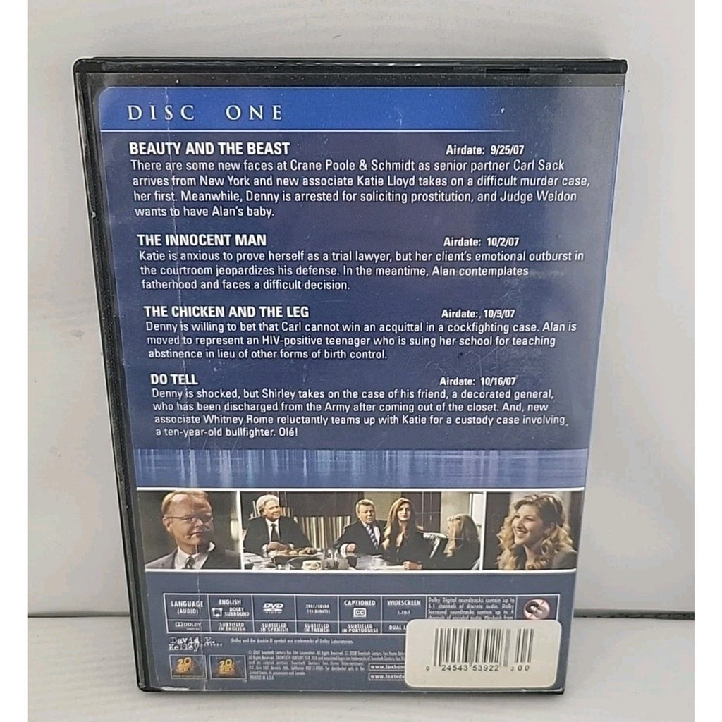 Boston Legal Season Four Disc 1 Episodes 1-4 DVD
