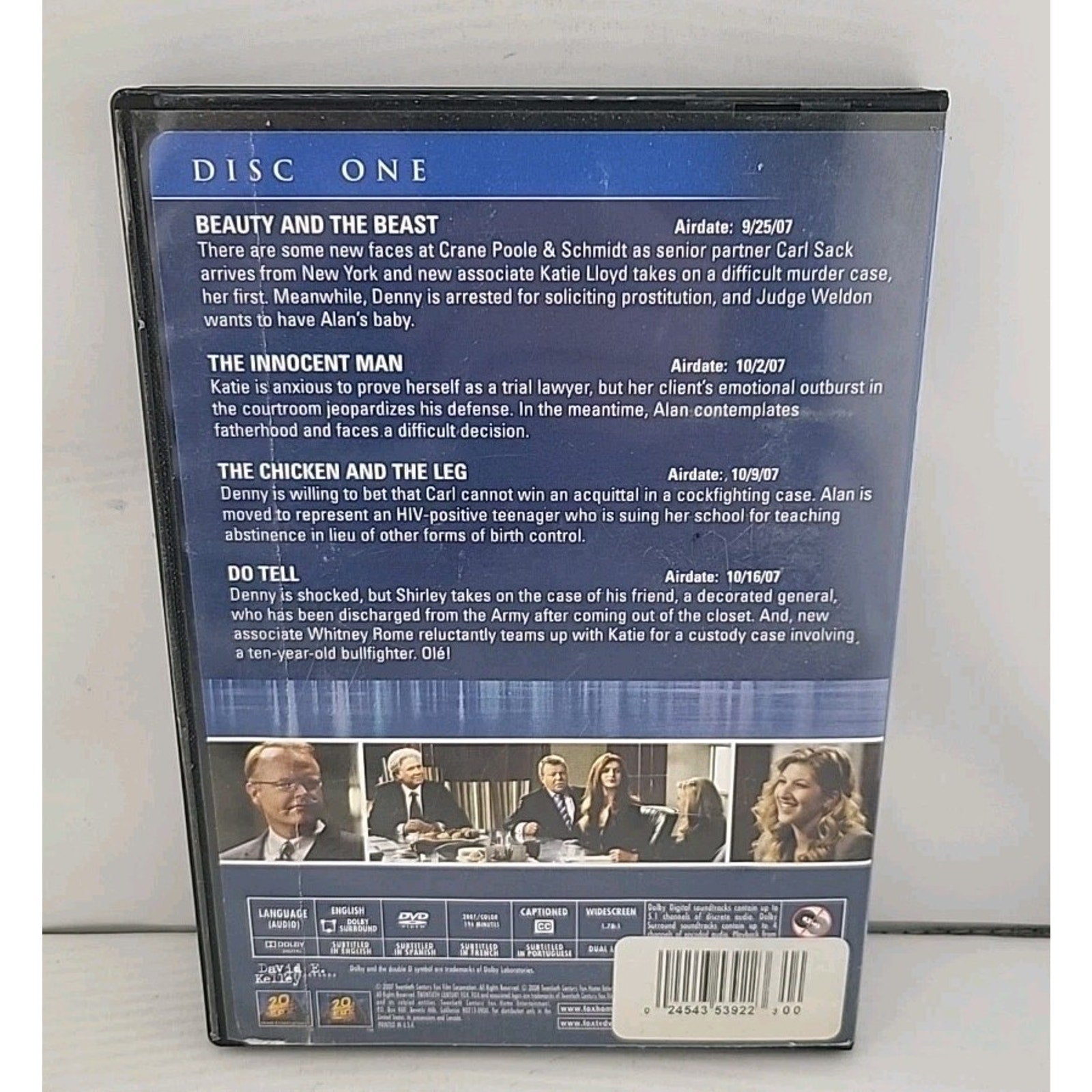 Boston Legal Season Four Disc 1 Episodes 1-4 DVD