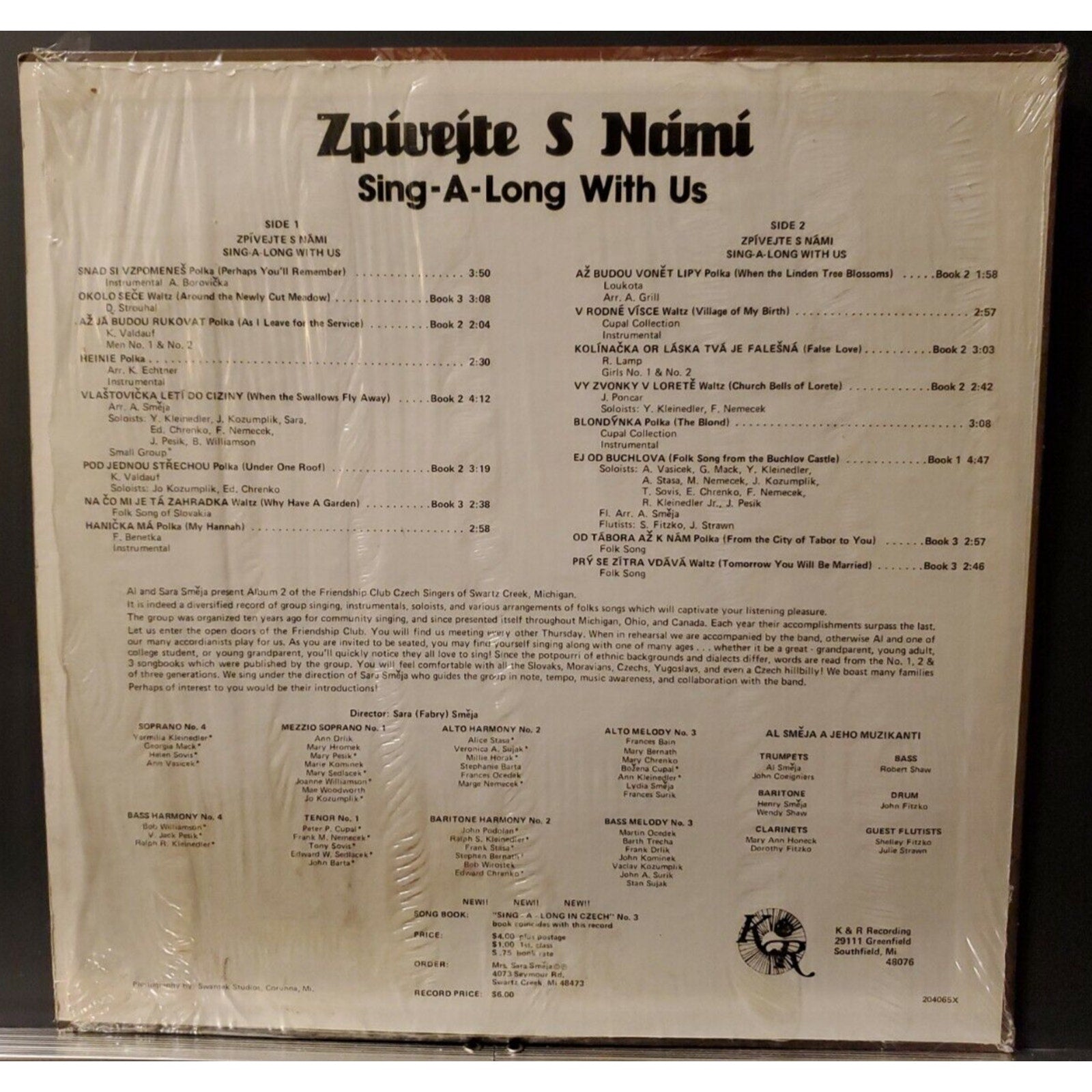 Zpivejte S Nami Sing A Long With Us (Record)