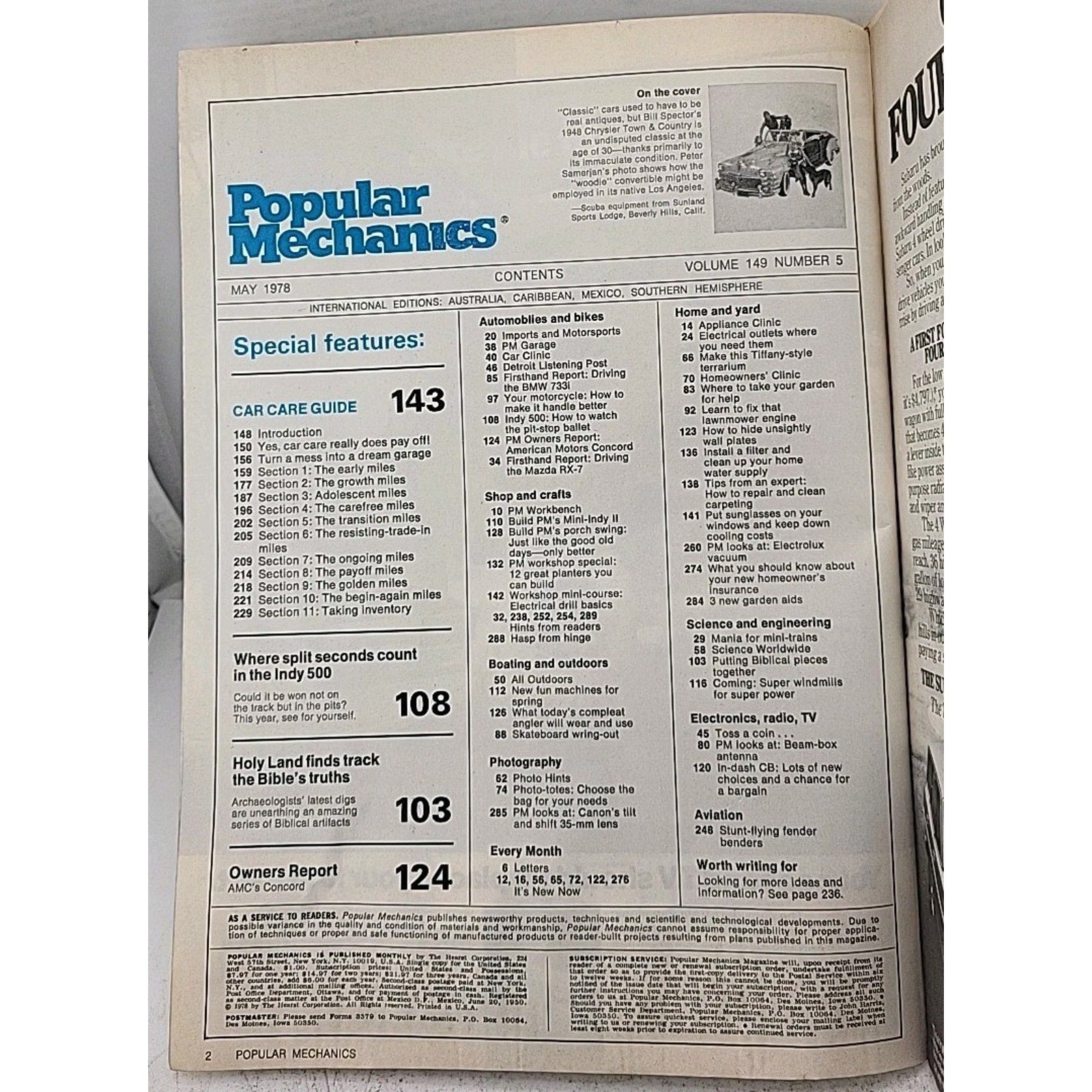 Popular Mechanics Magazine - May 1978 - Volume 149 Number 5