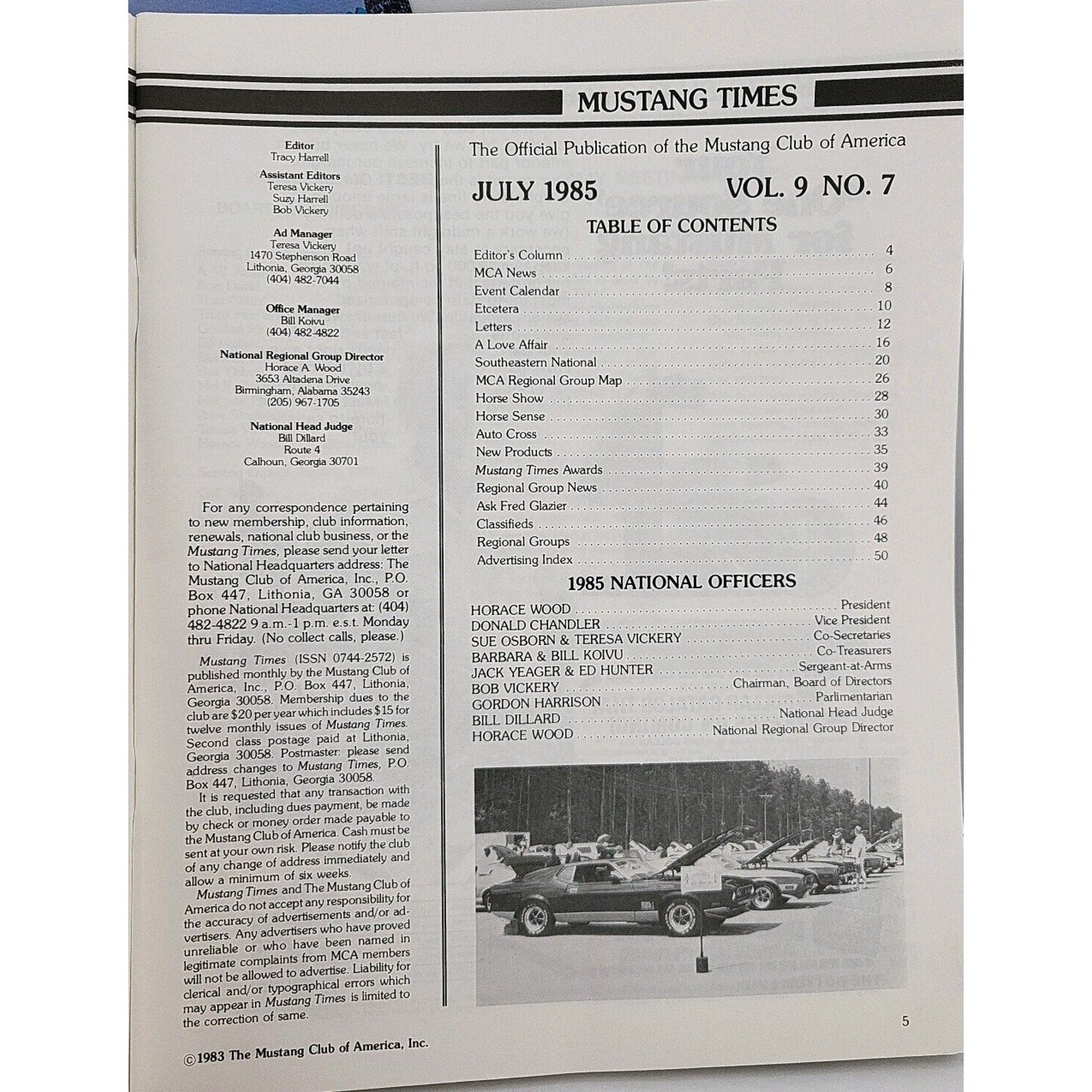 Mustang Times 1985 July Magazine