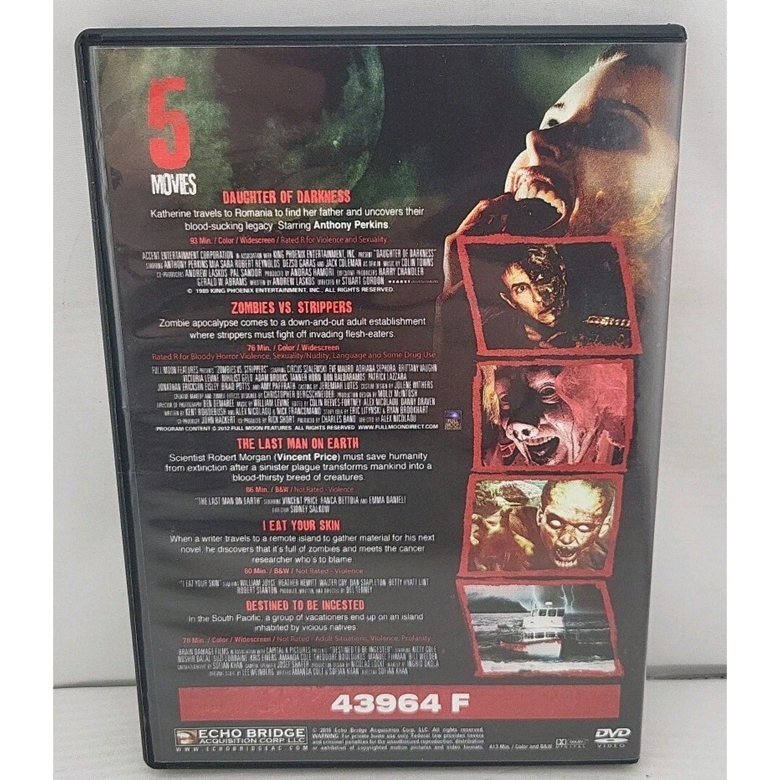 Big Box Of Horror 10 Movies (ONLY 5 FILMS) DVD
