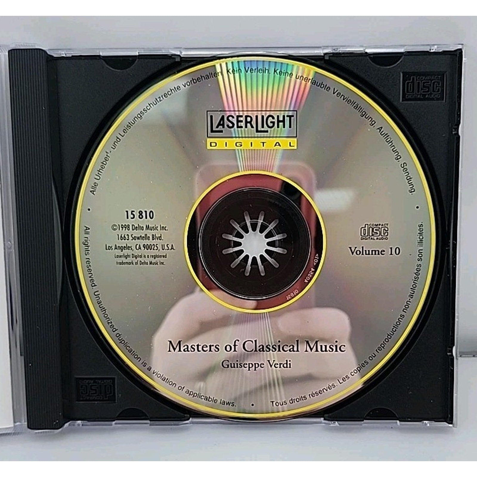 Masters of Classical Music by G. Verdi Vol. 10 (CD, 1990)