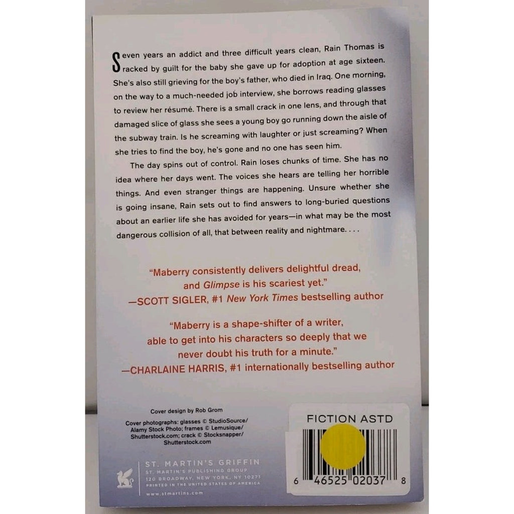 Glimpse: A Novel - Paperback, by Maberry Jonathan