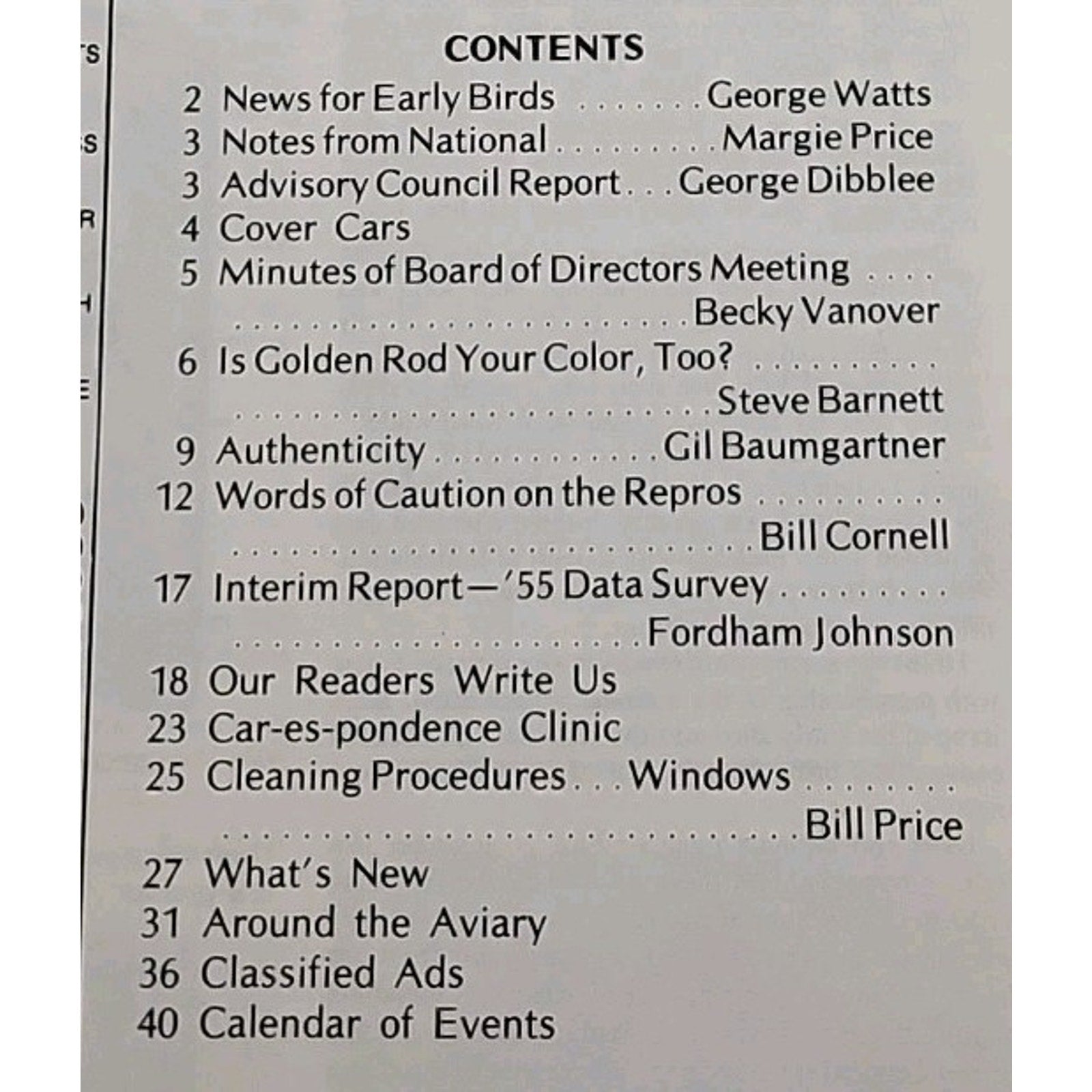 Early Bird Magazine March-April 1980