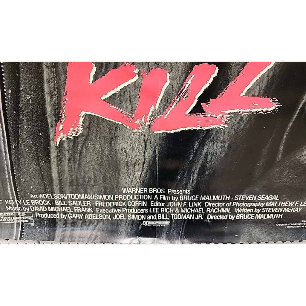 Hard To Kill - Original Movie Poster 27x40 1990 Steven Seagal , Kelly LeBrock