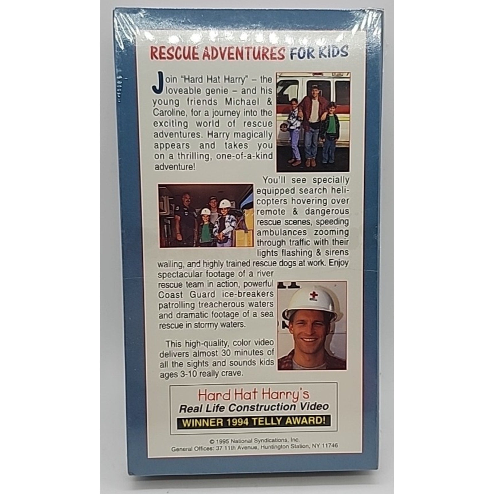 Hard Hat Harry's Real Life Rescue Adventures For Kids (VHS) *Brand New*