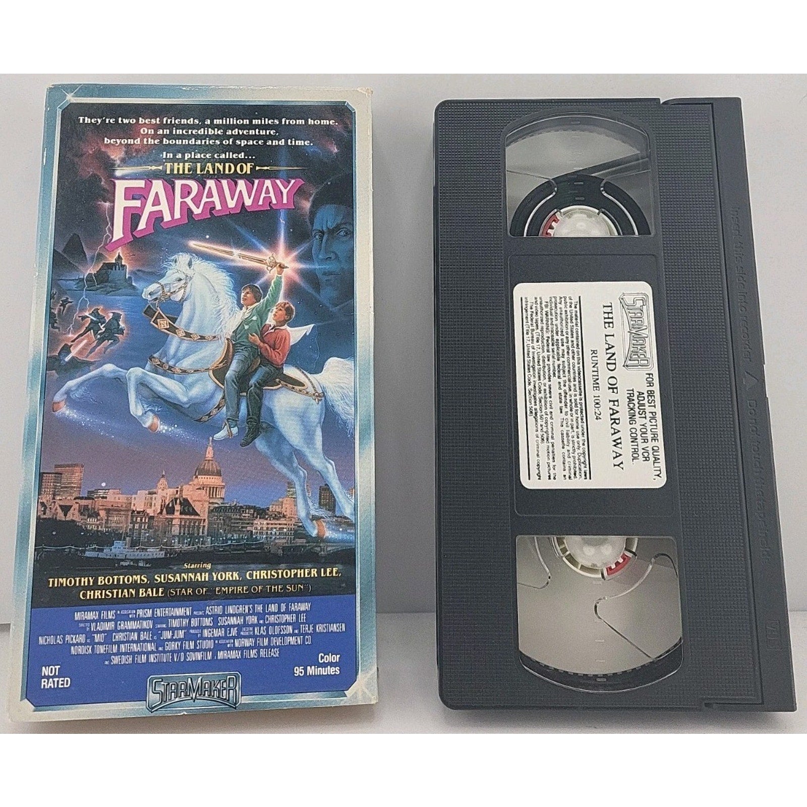 The Land of Faraway - VHS, 1987 - Christian Bale, Christopher Lee, Starmaker