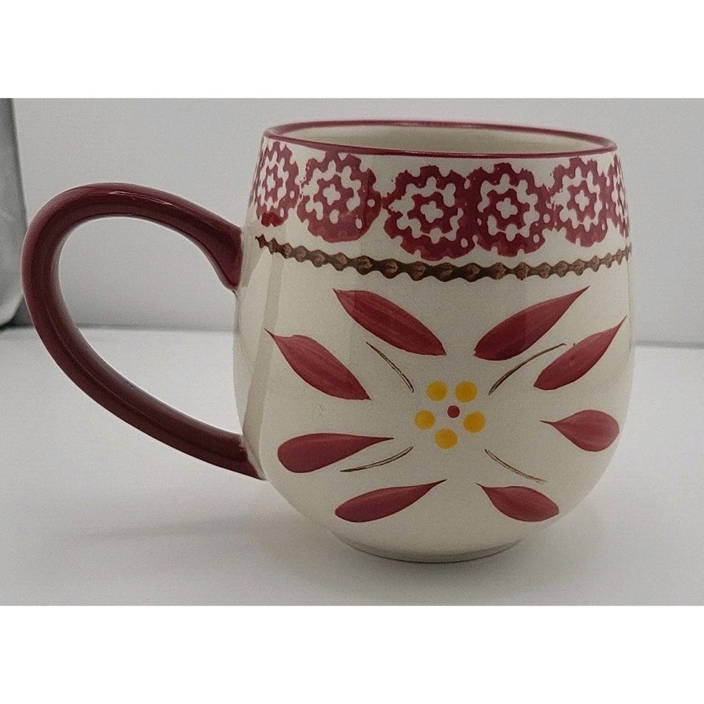 Temp-tations by Tara Old World Cranberry 14oz Mugs Set of 4