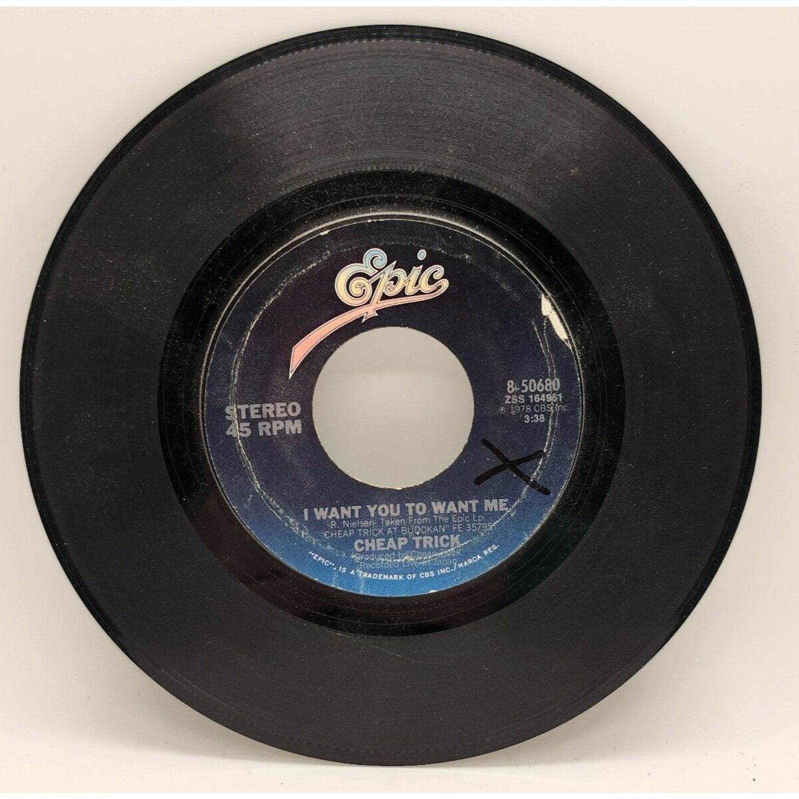 Clock Strikes Ten / I Want You To Want Me By Cheap Trick (Record) 8-50680
