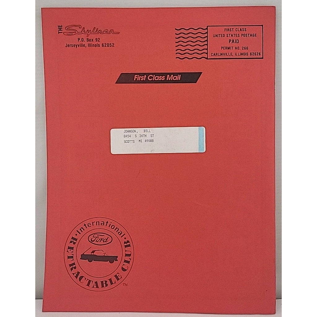 The Skyliner - International Retractable Club - December 1991 Number 131