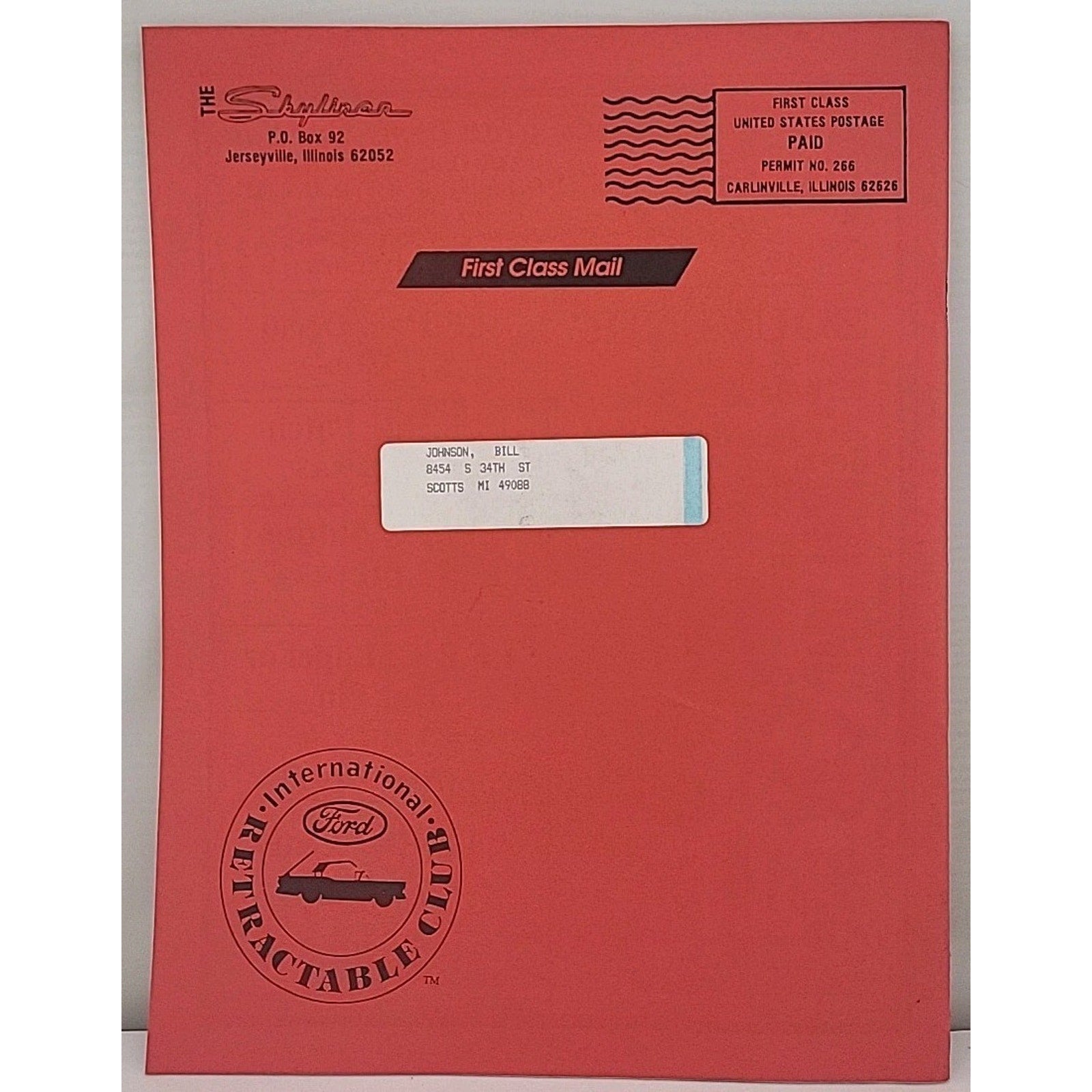 The Skyliner - International Retractable Club - December 1991 Number 131