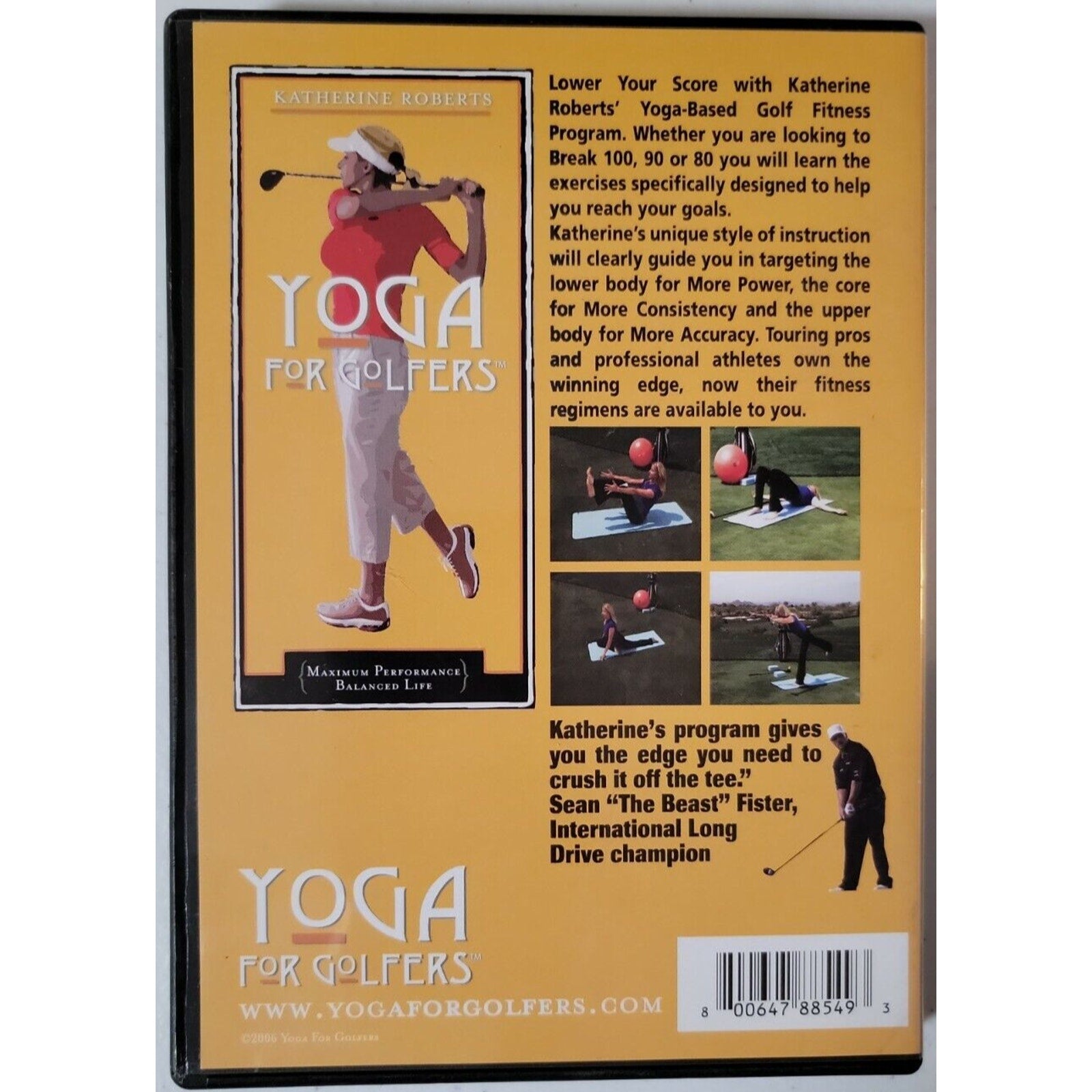 Yoga for Golfers - Lower Your Score: Breaking 100, 90 and 80 (DVD, 2007)