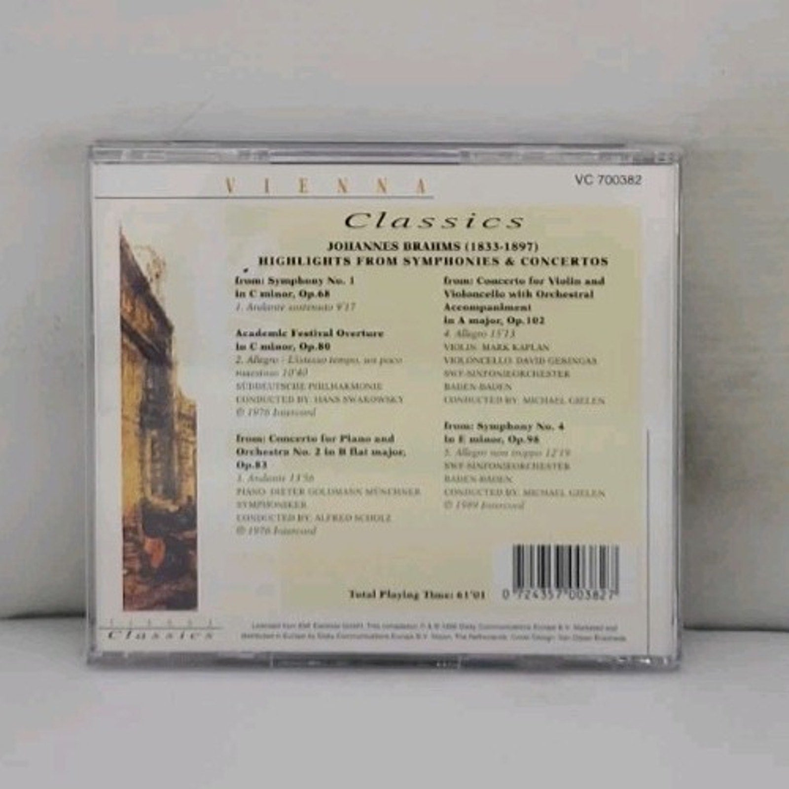 Vienna Classics: Brahms - Highlights From Symphonies & Concertos CD