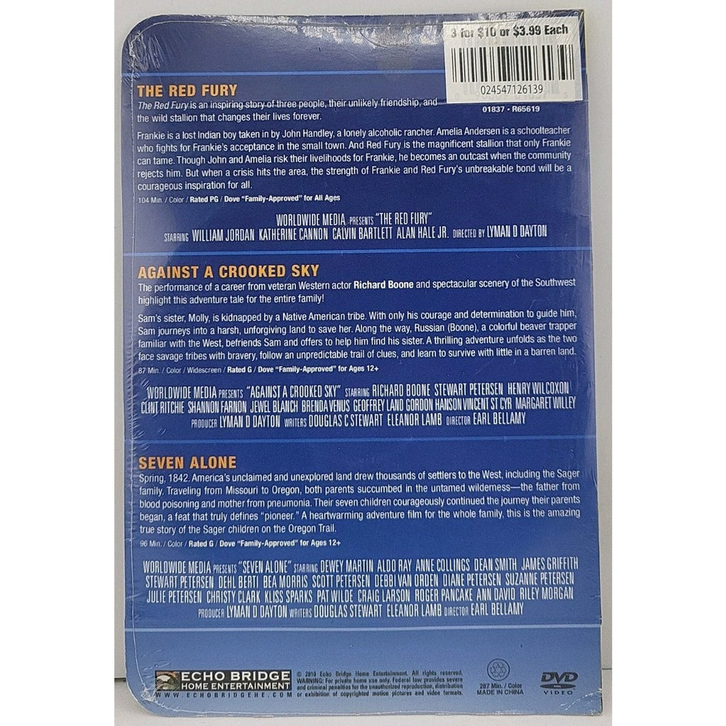 Family Collector's Set - The Red Fury, Against A Crooked Sky, Seven Alone DVD