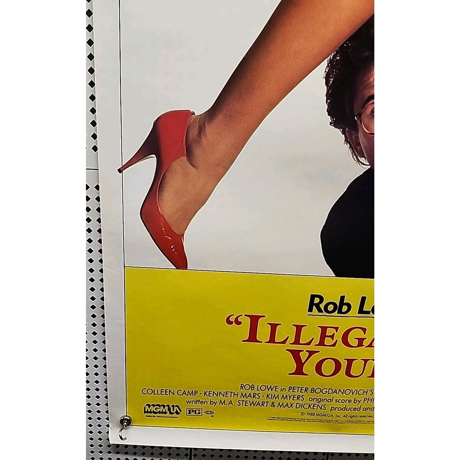 Illegally Yours 1988 Home Video Movie Poster 25X38 Rolled 1 Sheet Rob Lowe