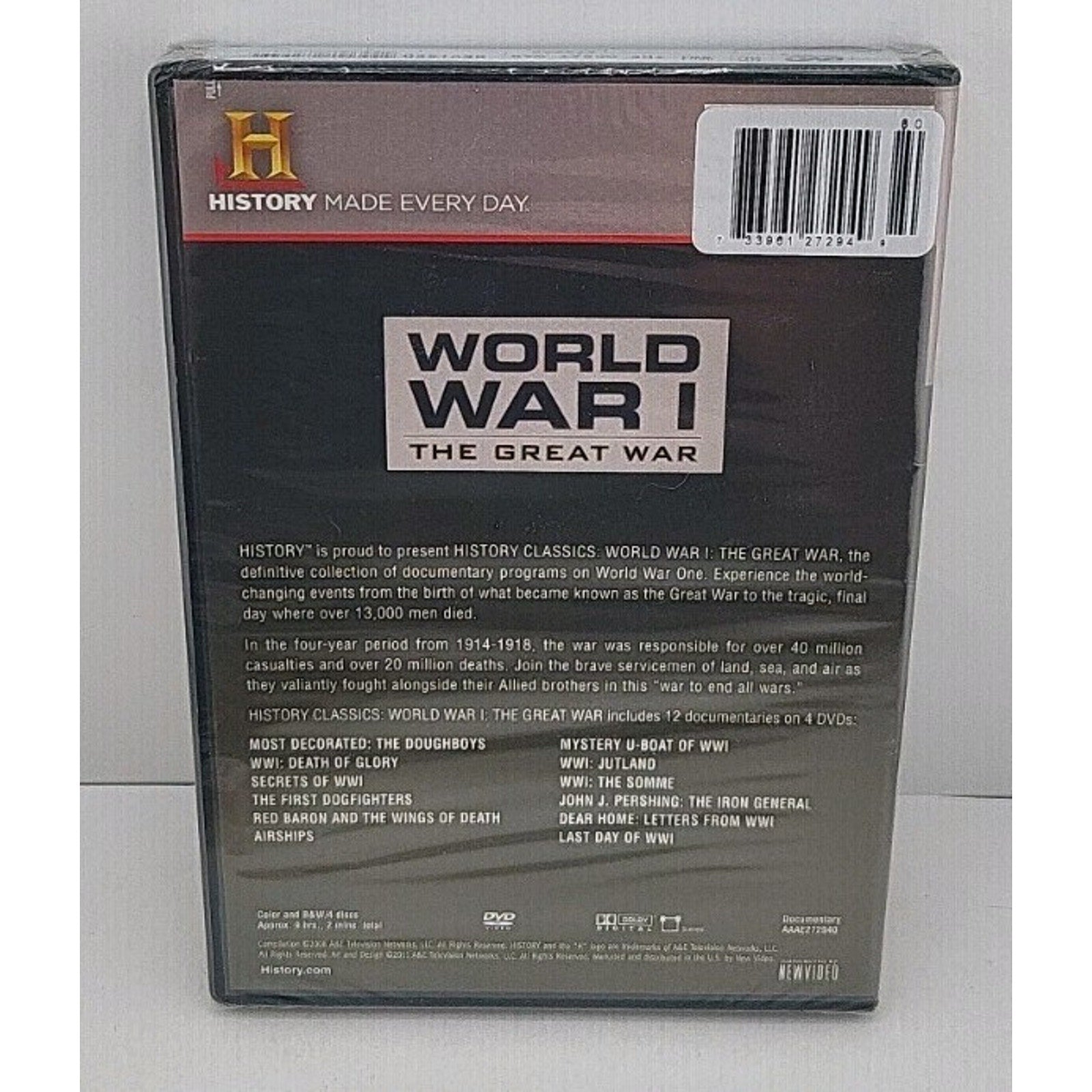 History Classics: World War I - The Great War (DVD, 2012, 4-Disc Set) *Brand New