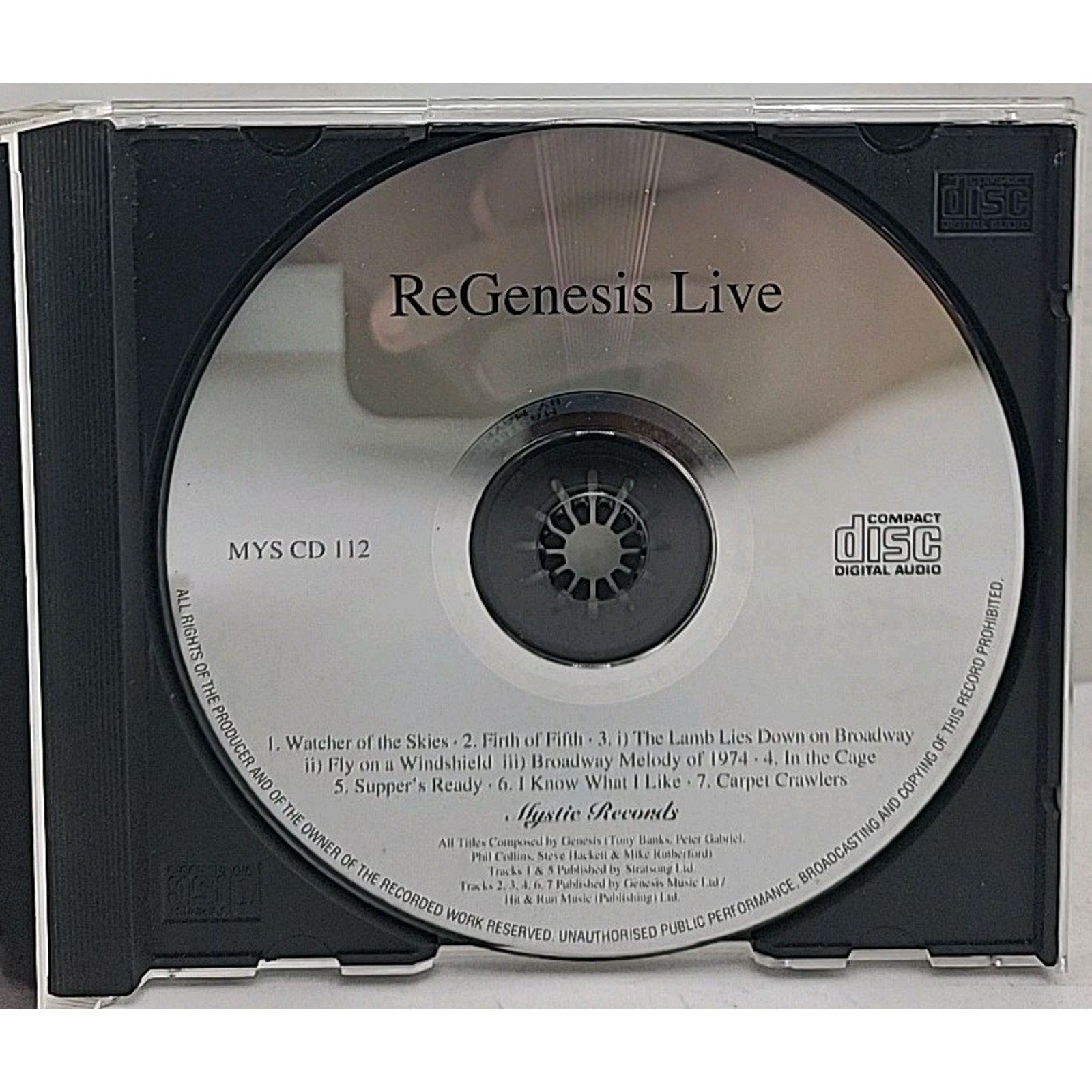 Live by Regenesis (CD, 1999)