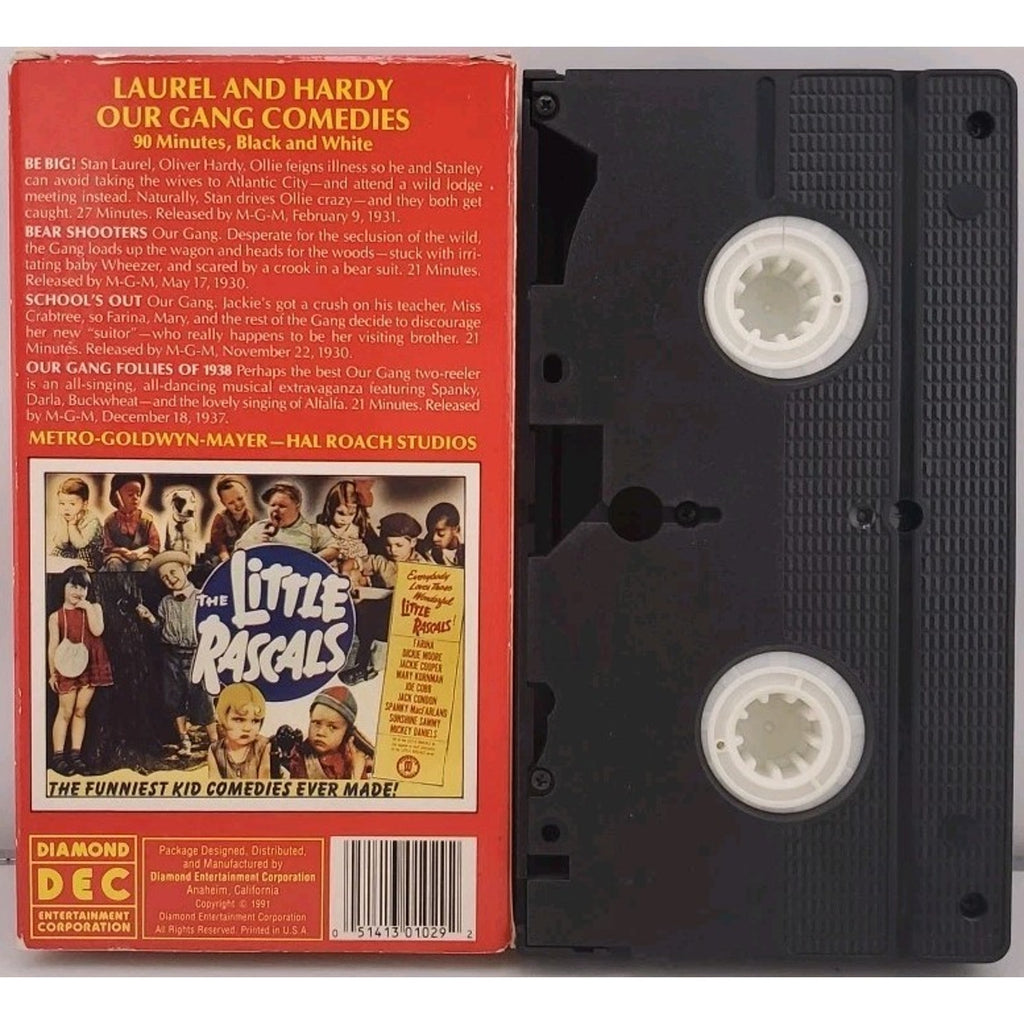 Laurel And Hardy And Our Gang Little Rascals Comedies (VHS)