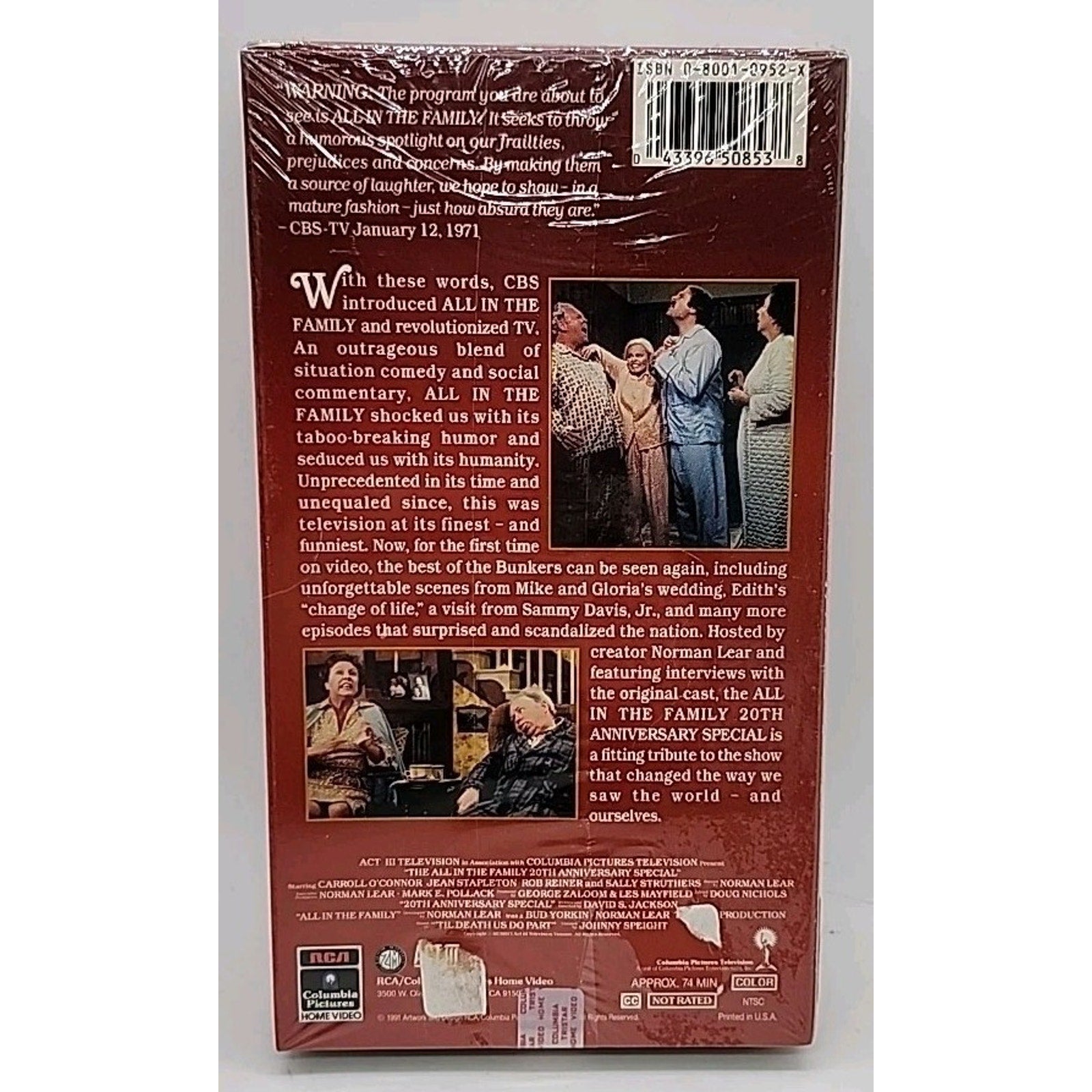 All in the Family 20th Anniversary Special (VHS, 1991, Closed Caption) *New*