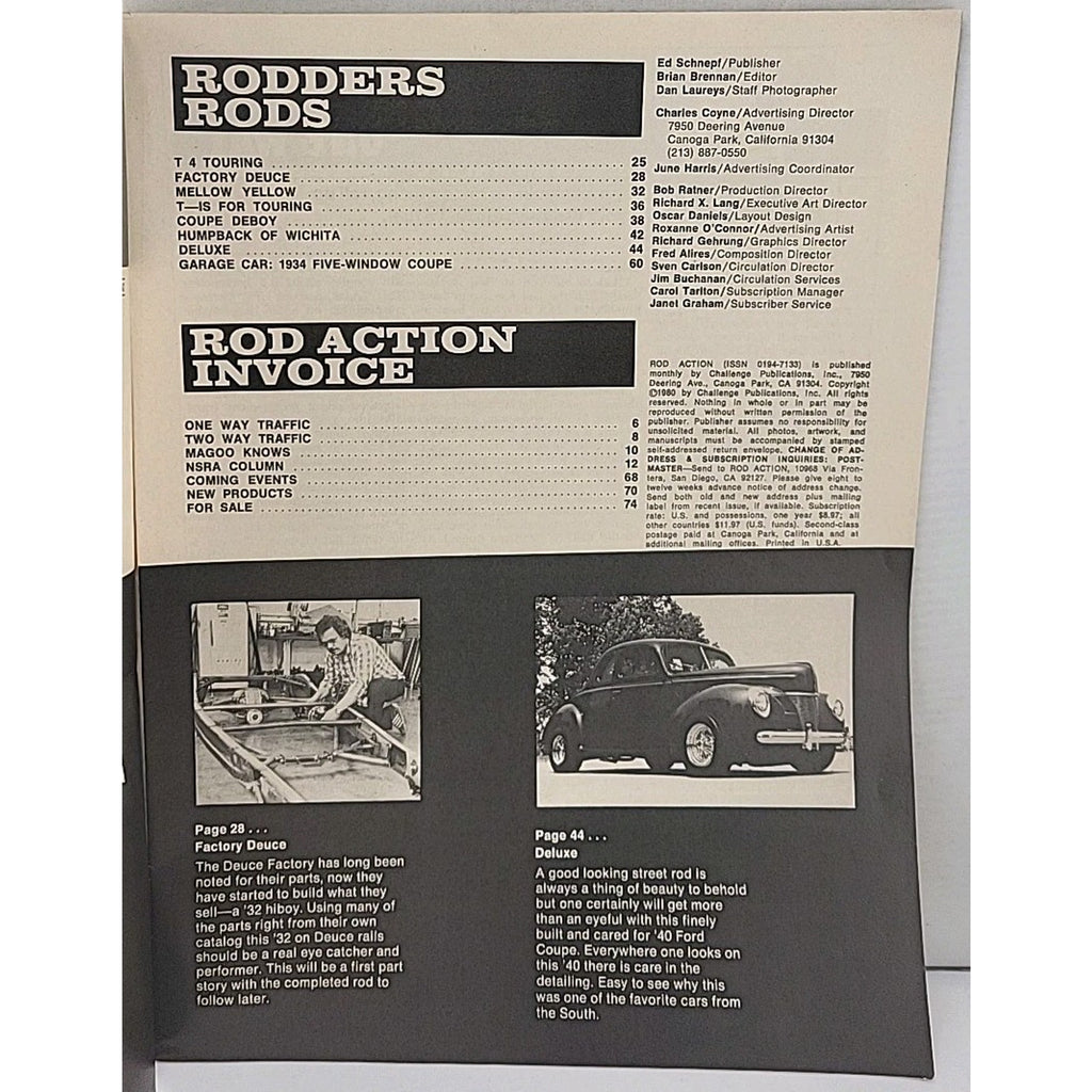 Rod Action Magazine - October 1980 - Vol. 9 No. 10