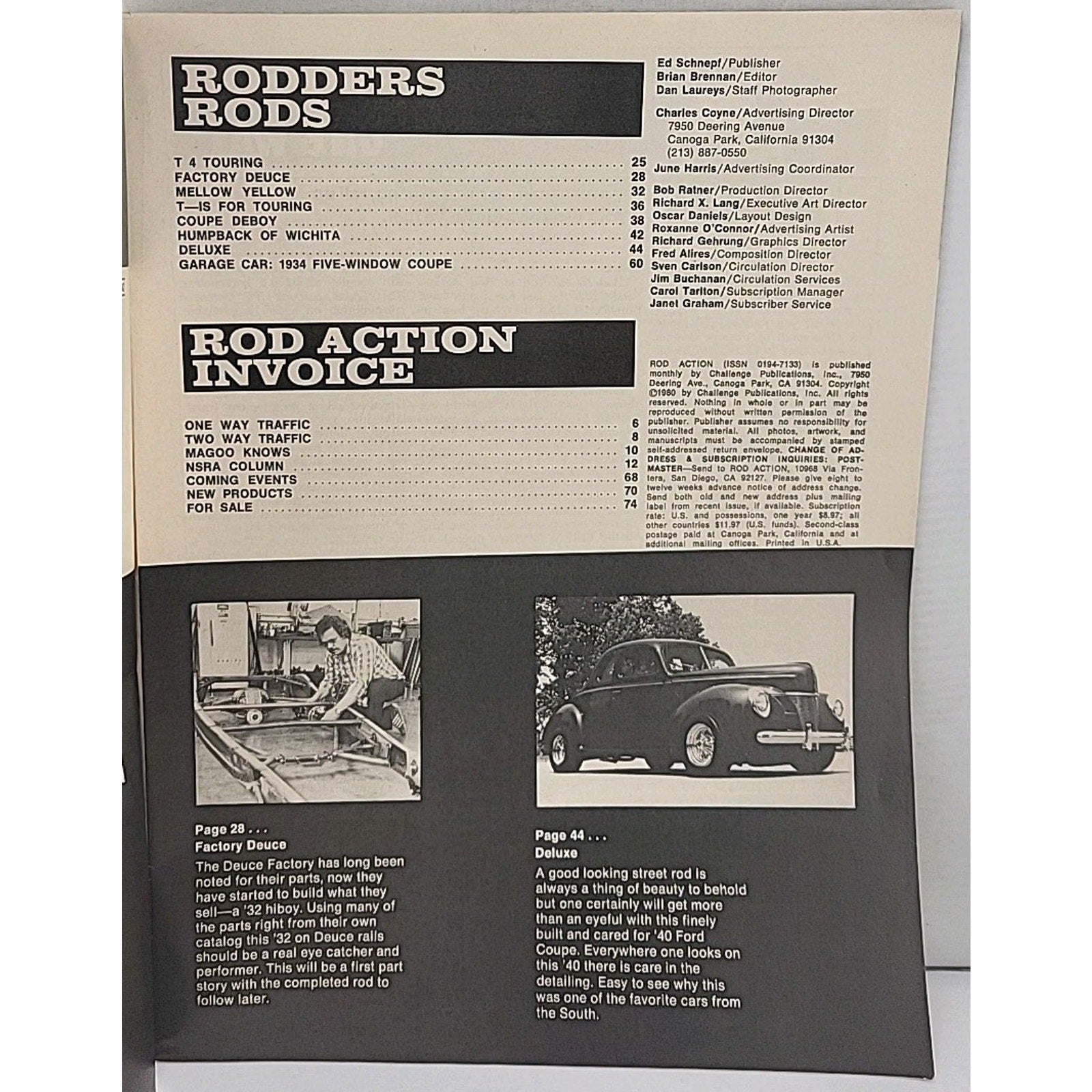 Rod Action Magazine - October 1980 - Vol. 9 No. 10