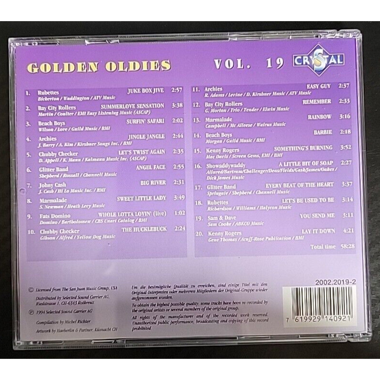 Golden Oldies Vol. 19 (CD)