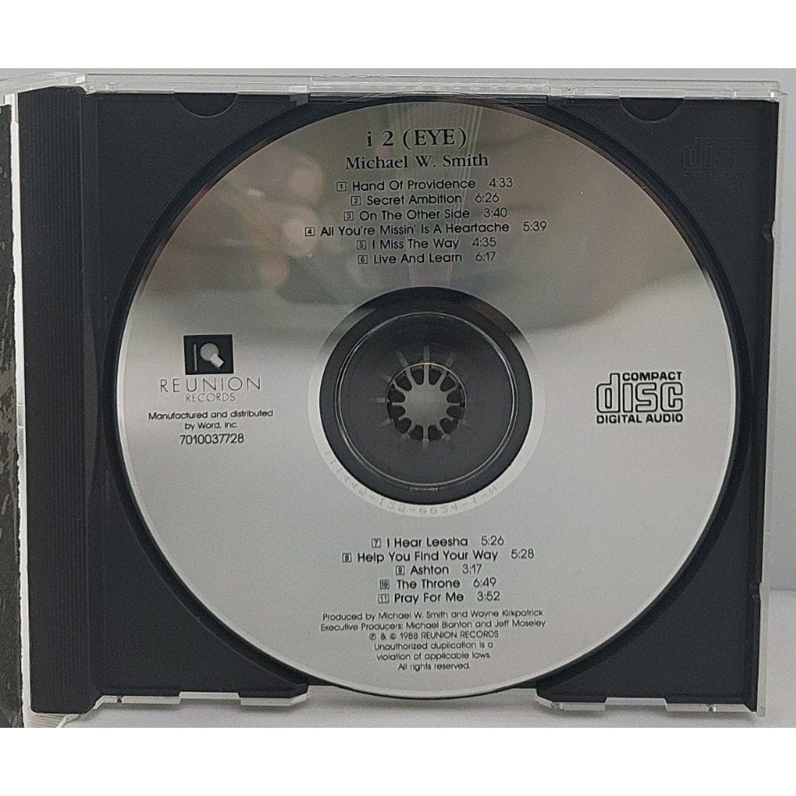 Michael W Smith i 2 Eye (CD, 1988)
