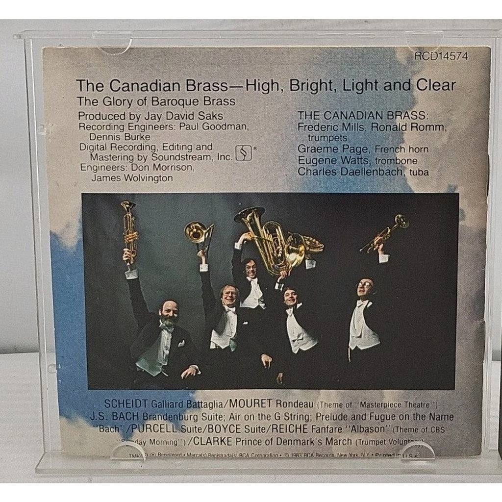 High Bright Light & Clear by Purcell / Canadian Brass (CD, 2007)