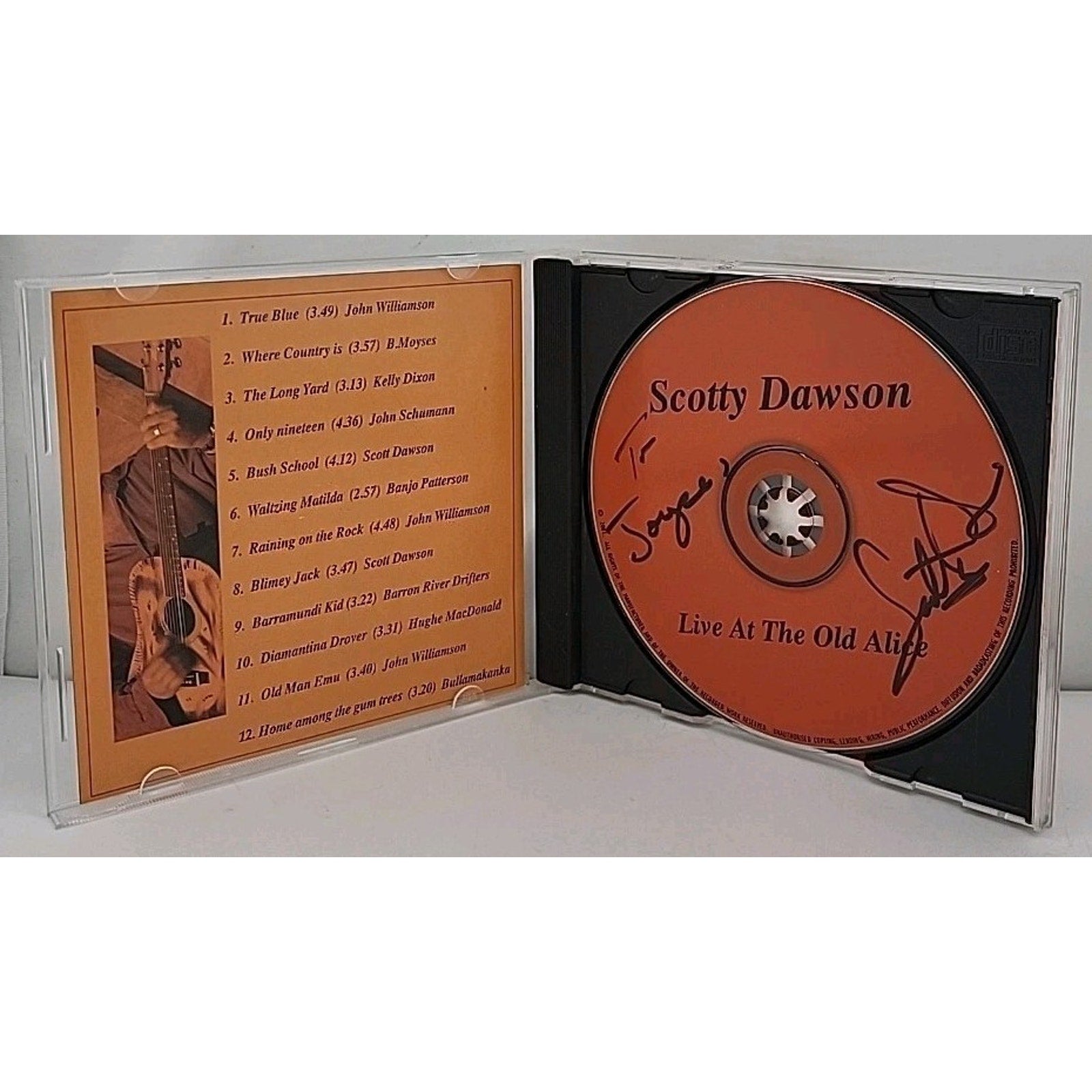 Scotty Dawson - Live At The Old Alice CD *Signed*