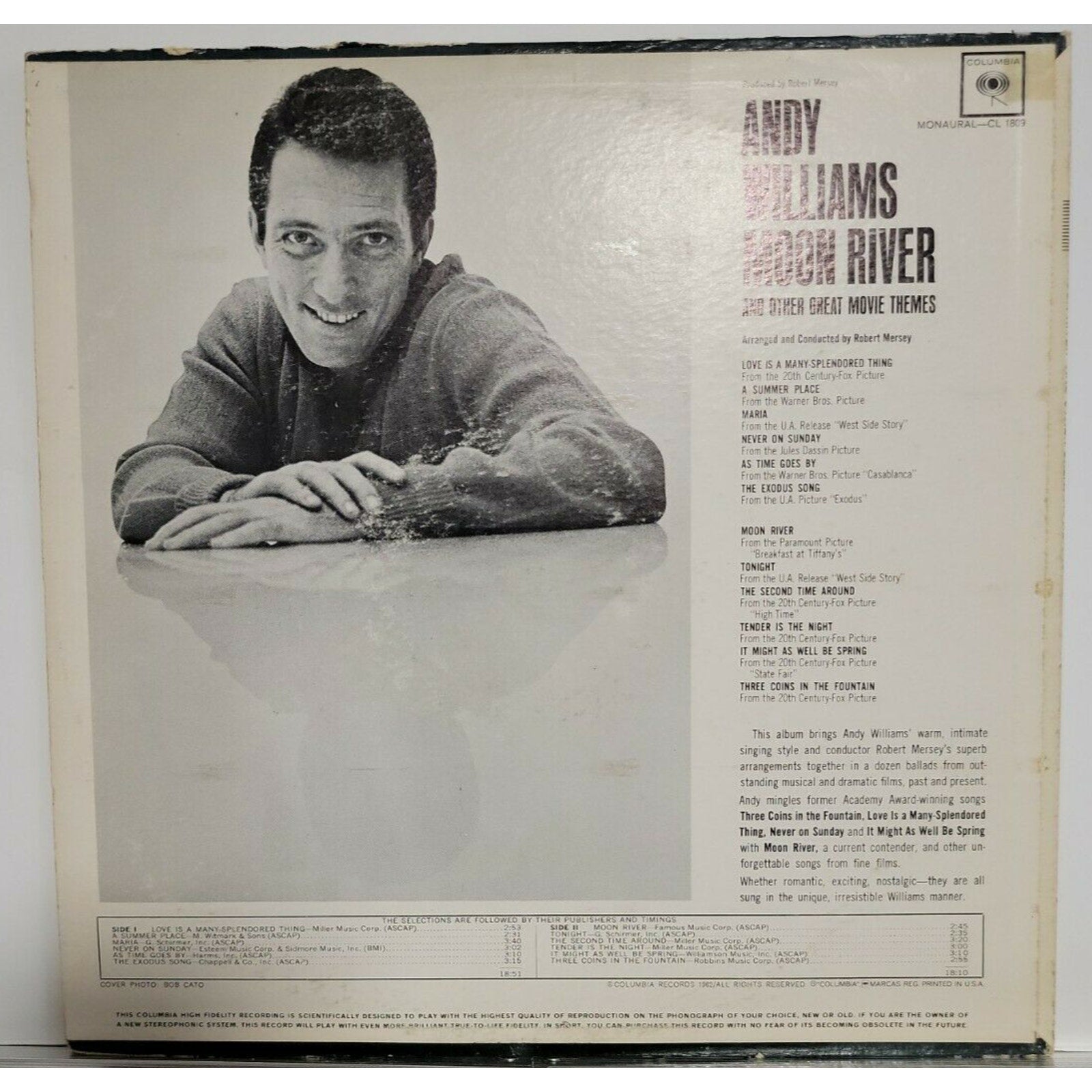Andy Williams – Moon River And Other Great Movie Themes (Vinyl)