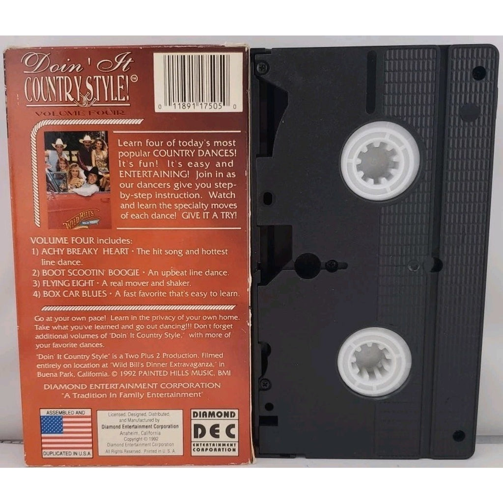 Learn Country Dancing : Doin’ it Country Style! Volume 4 (VHS,1992)