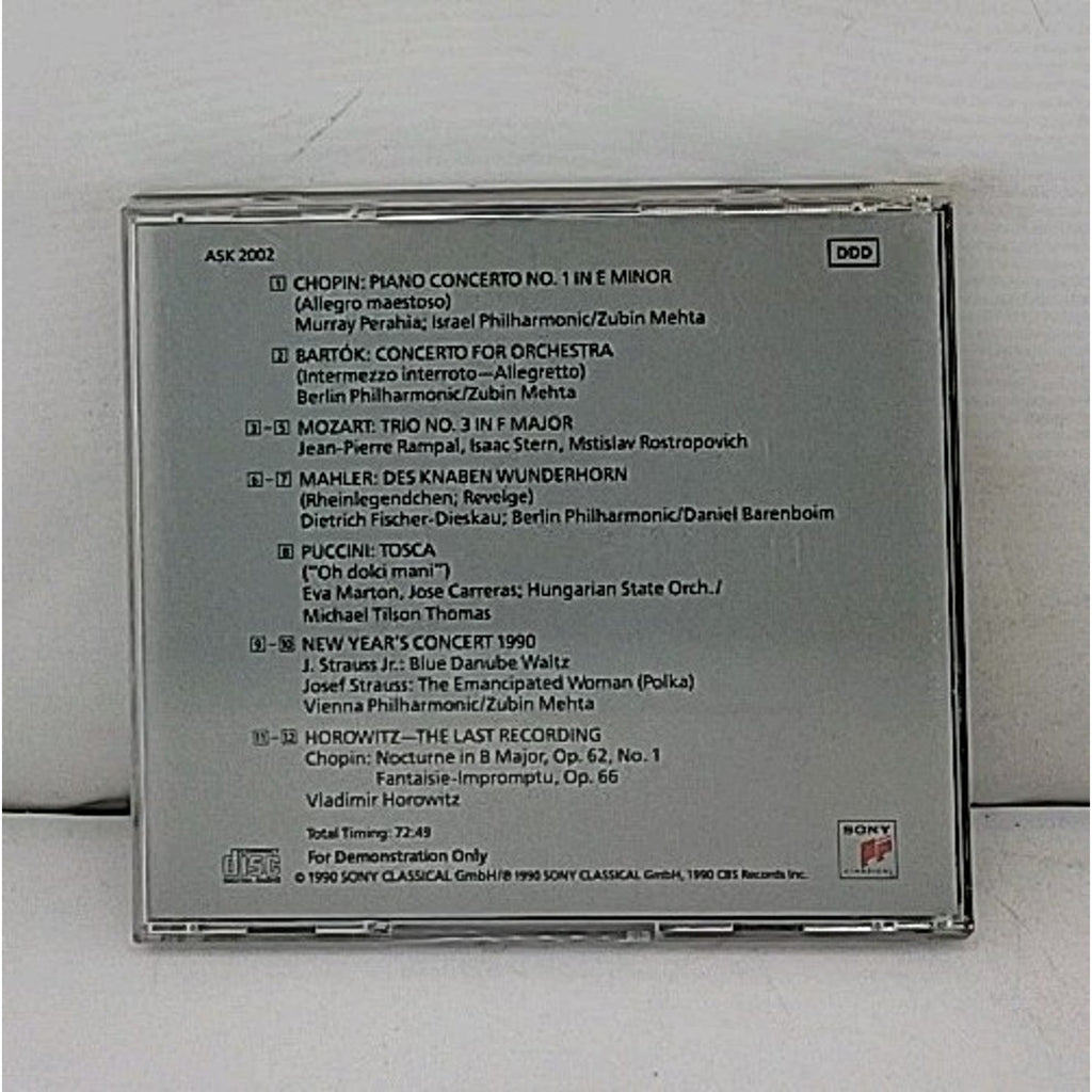 Sony Classical: Highlights From The Debut Release (CD 1990)