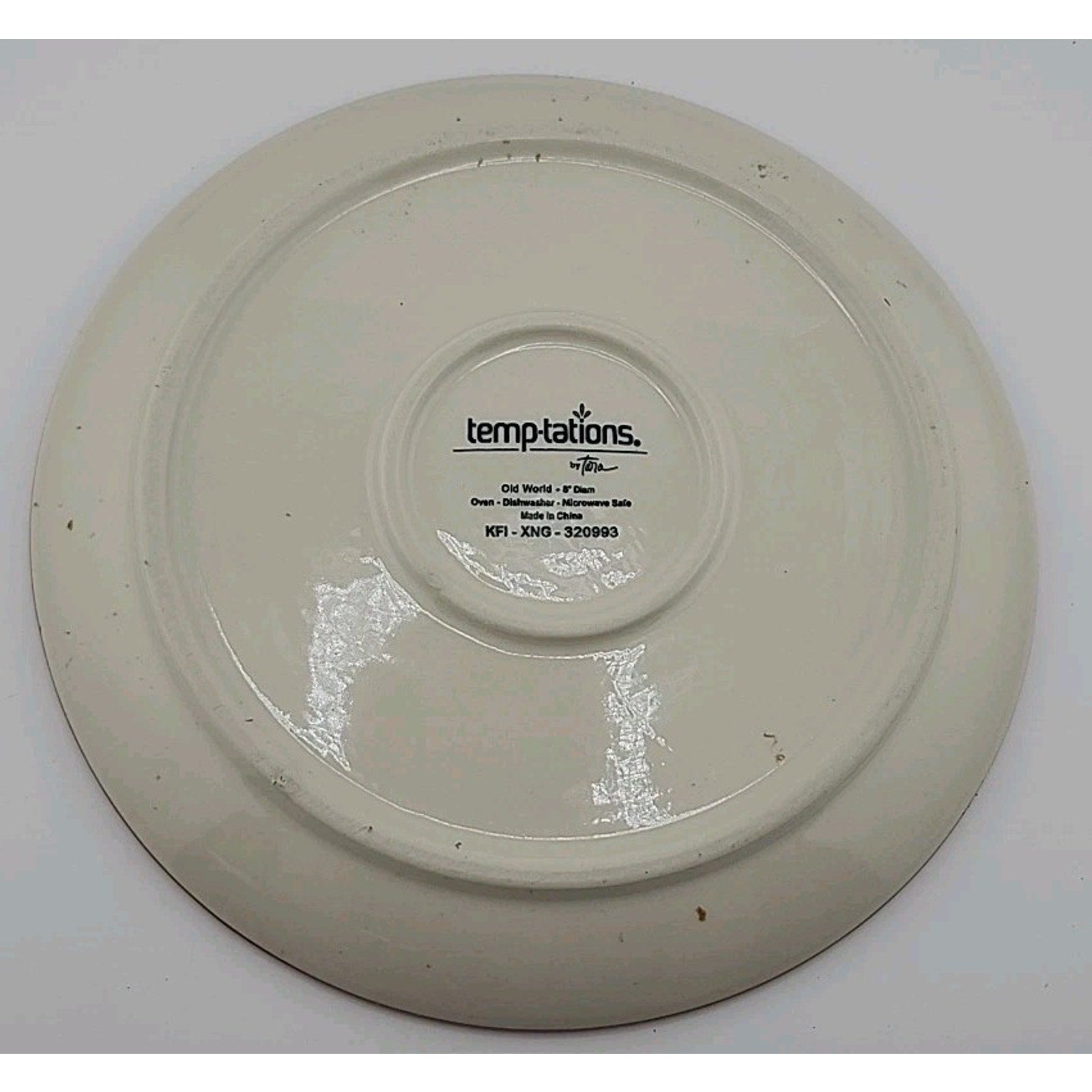 Temptations By Tara Old World Red Cranberry 8" Salad Plates Set of 4