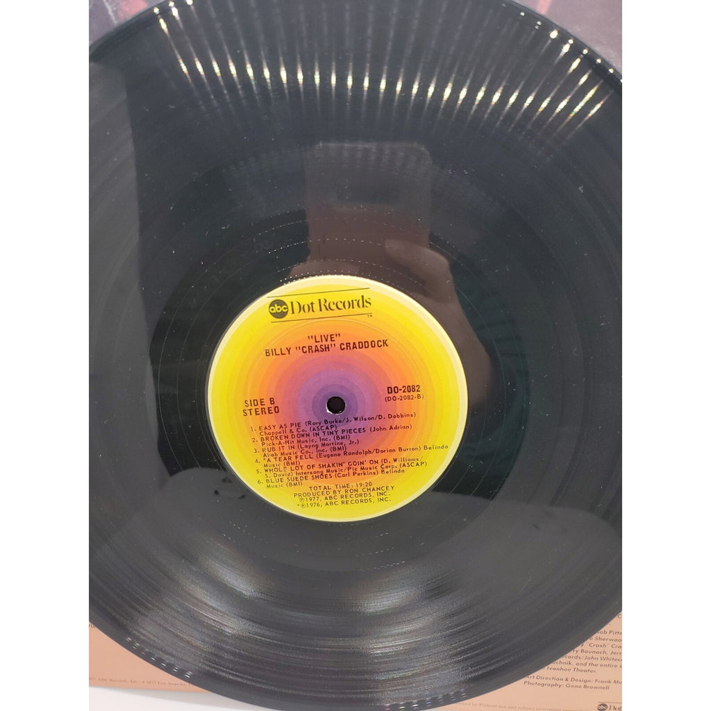 Billy 'Crash' Craddock – Live! - (Record)