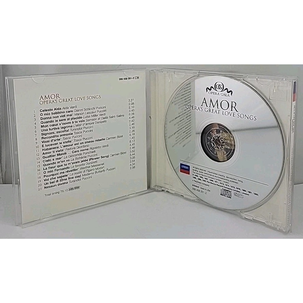 Amor: Opera's Greatest Love Songs by Various (CD, 1998)