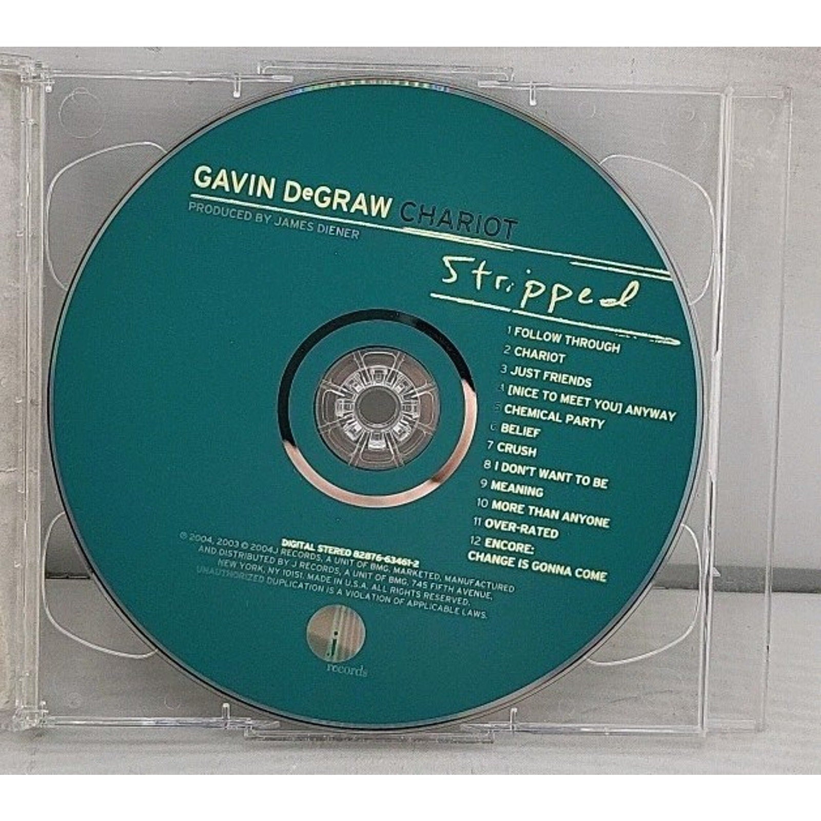 Chariot [Chariot + Chariot Stripped] by Gavin DeGraw (CD, Jul-2004, 2 Discs,...