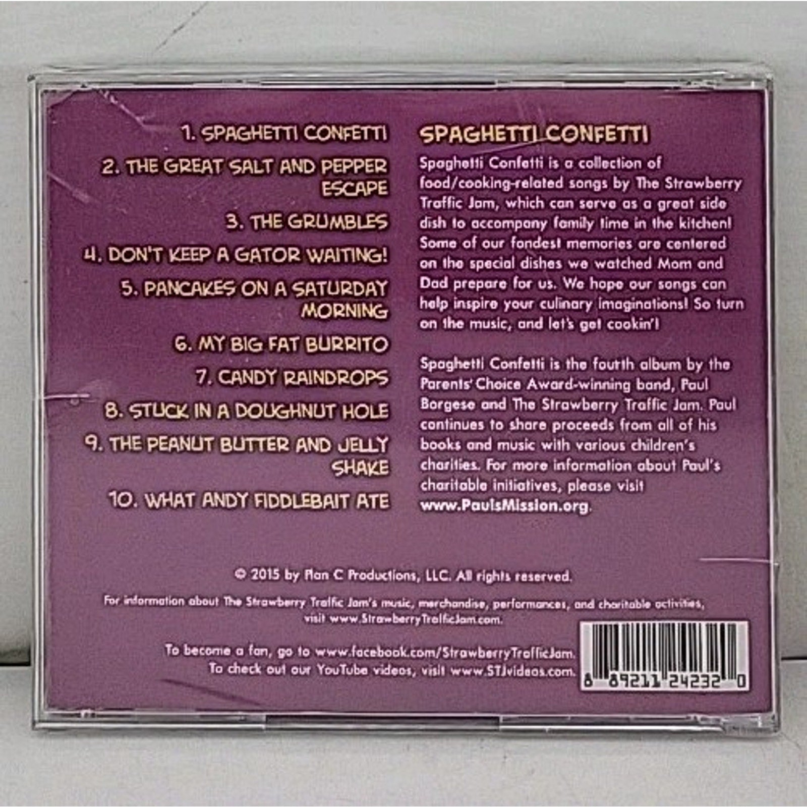 Spaghetti Confetti - Paul Borgese & The Strawberry Traffic Jam CD *Brand New*