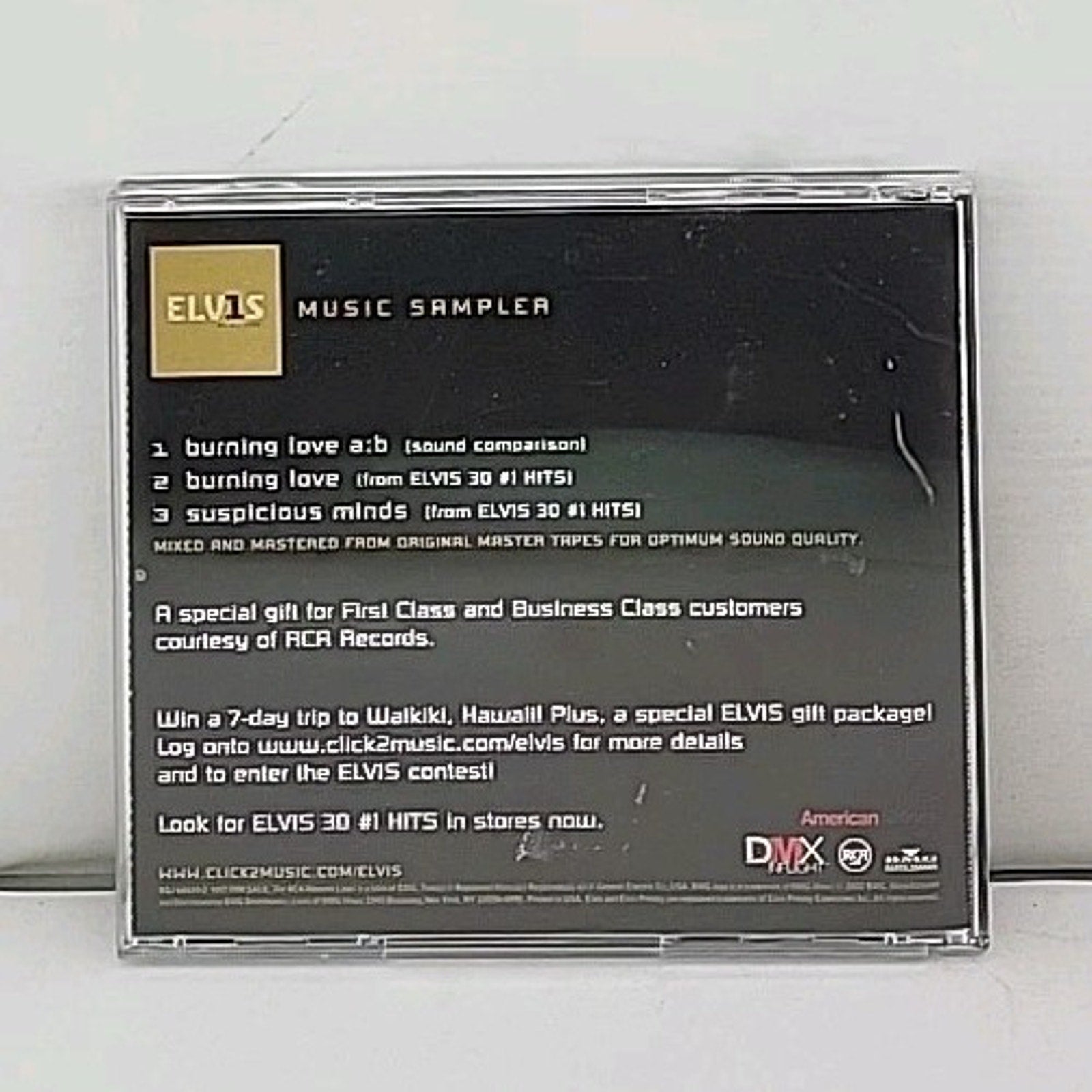 Elvis Presley Music Sampler 30 #1 Hits CD