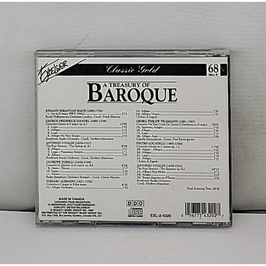 A Treasury of Baroque - Audio CD By Johann Sebastian Bach