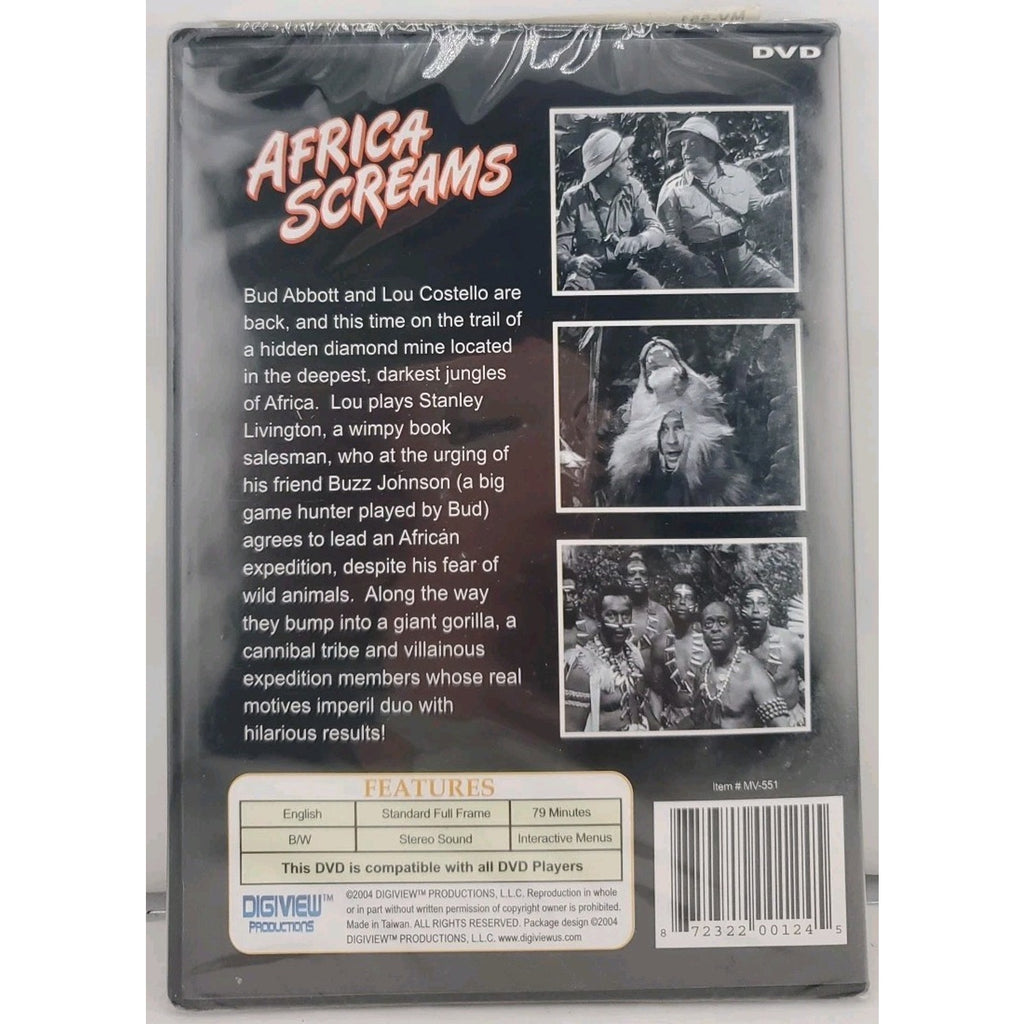 Africa Screams (DVD, 2006) *Brand New*