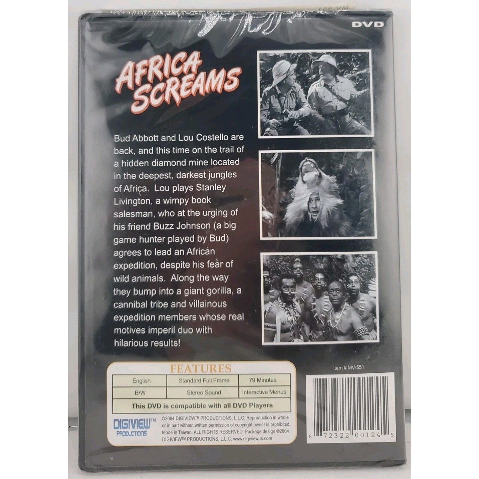 Africa Screams (DVD, 2006) *Brand New*