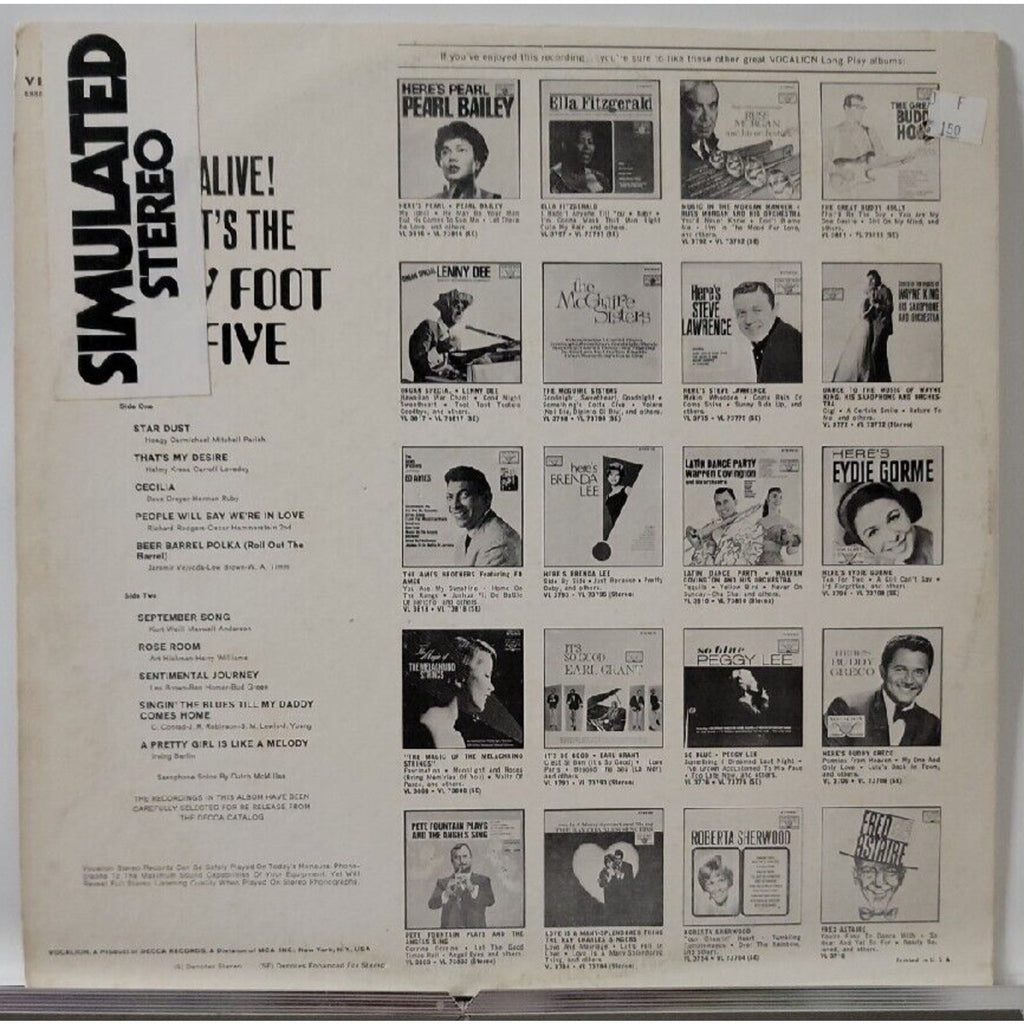 Slew Foot Five Man Alive It’S The Slew Foot Five (Record)