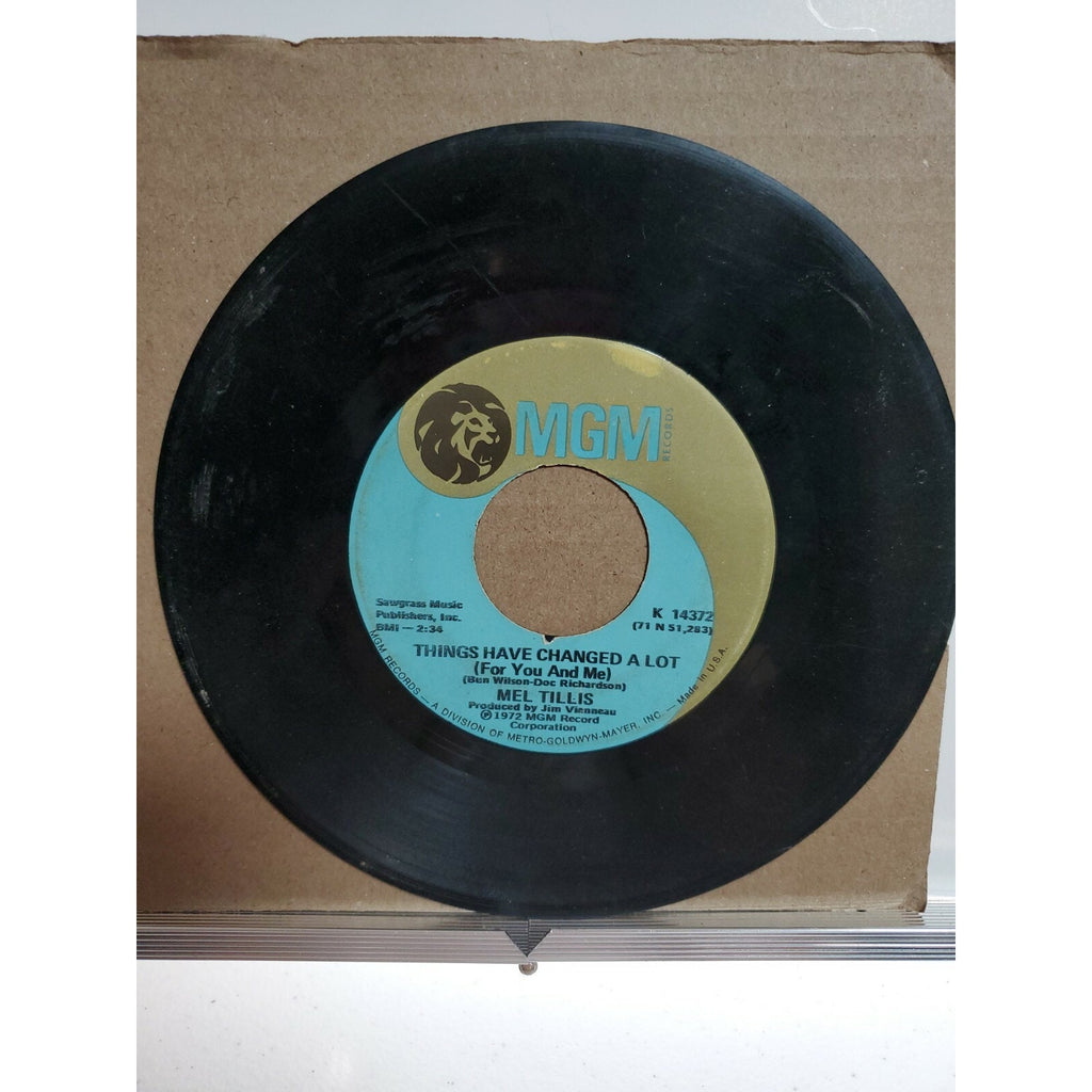 Mel Tillis 70s C & W 45 (MGM 14372) Would You Want the World to End