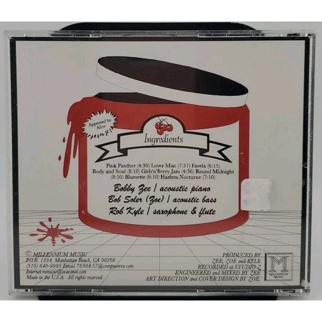 Zee, Zoe And Kyle – Girls 'N' Berry Jam Millennium CD 6850