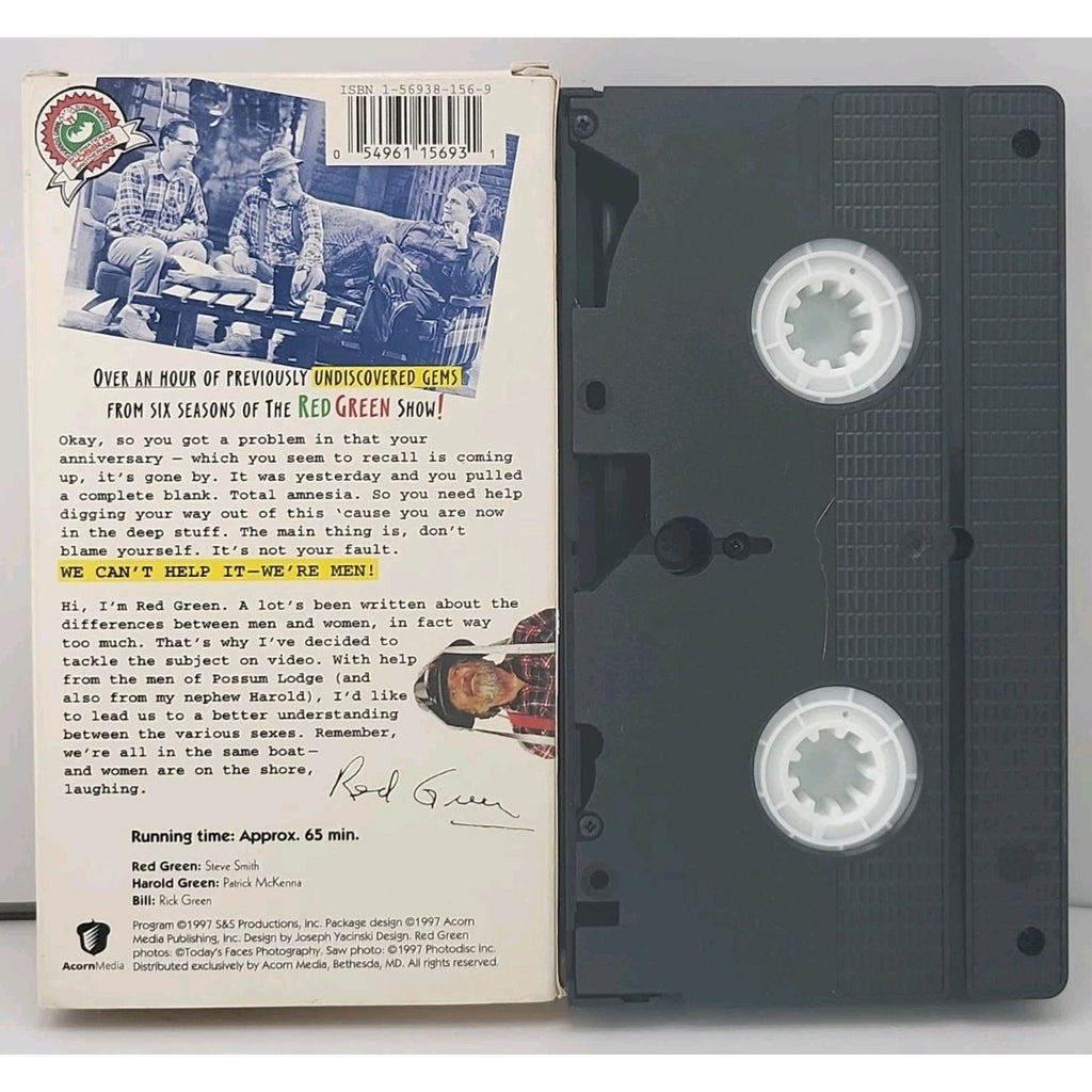 Red Green - We Cant Help It, Were Men (VHS, 1997)