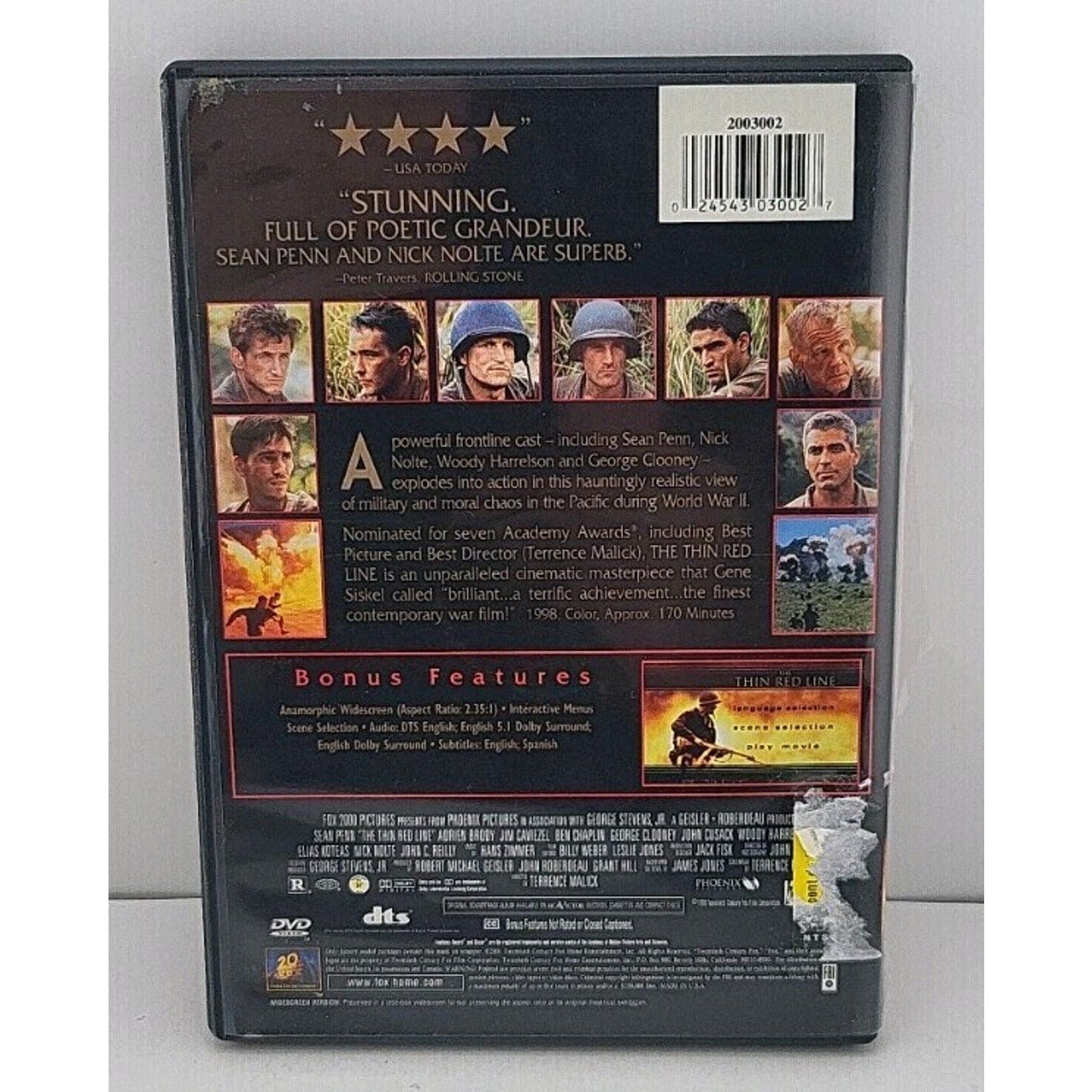 The Thin Red Line (DVD, 2009, Widescreen Checkpoint)