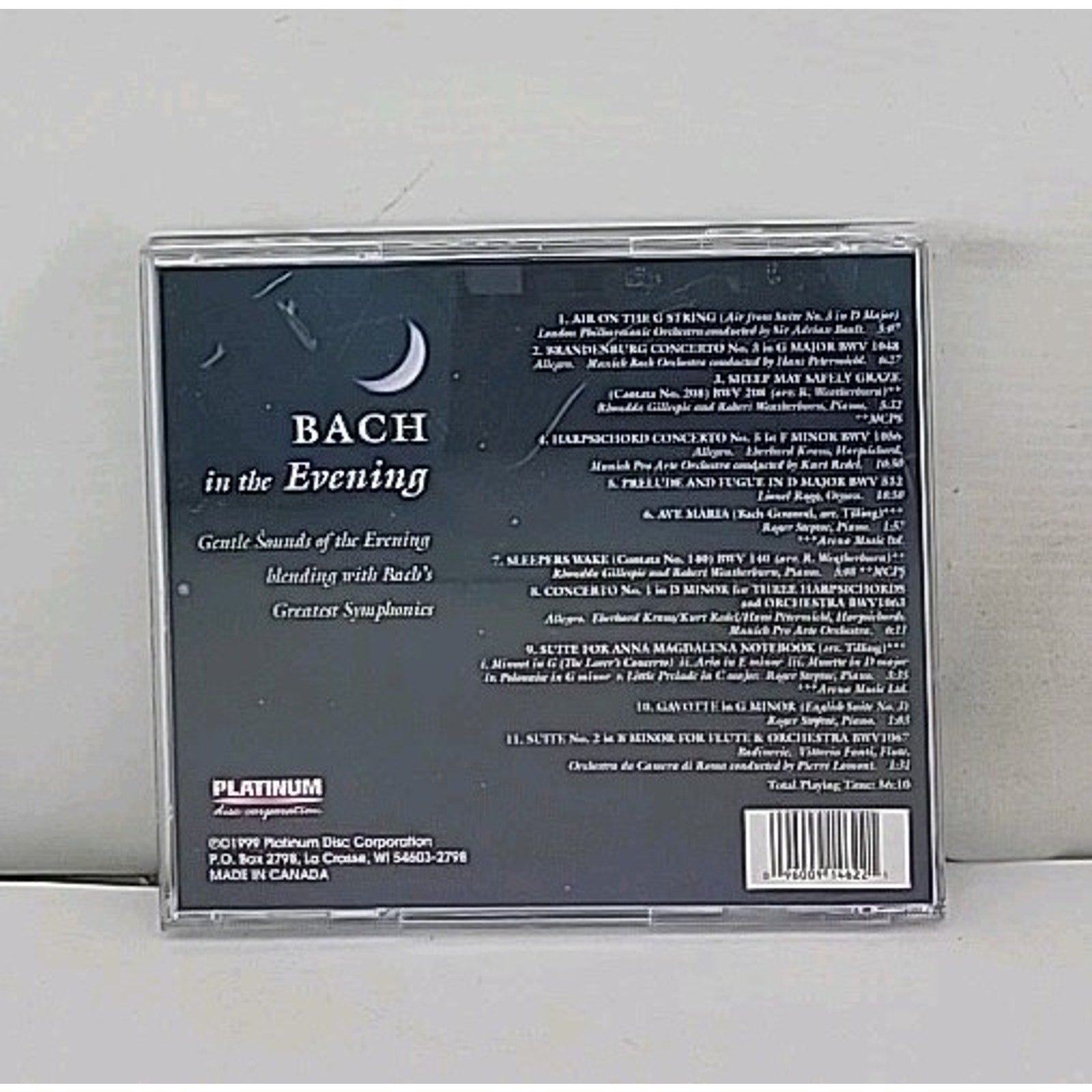 Bach in the Evening by Various (CD, 2001)