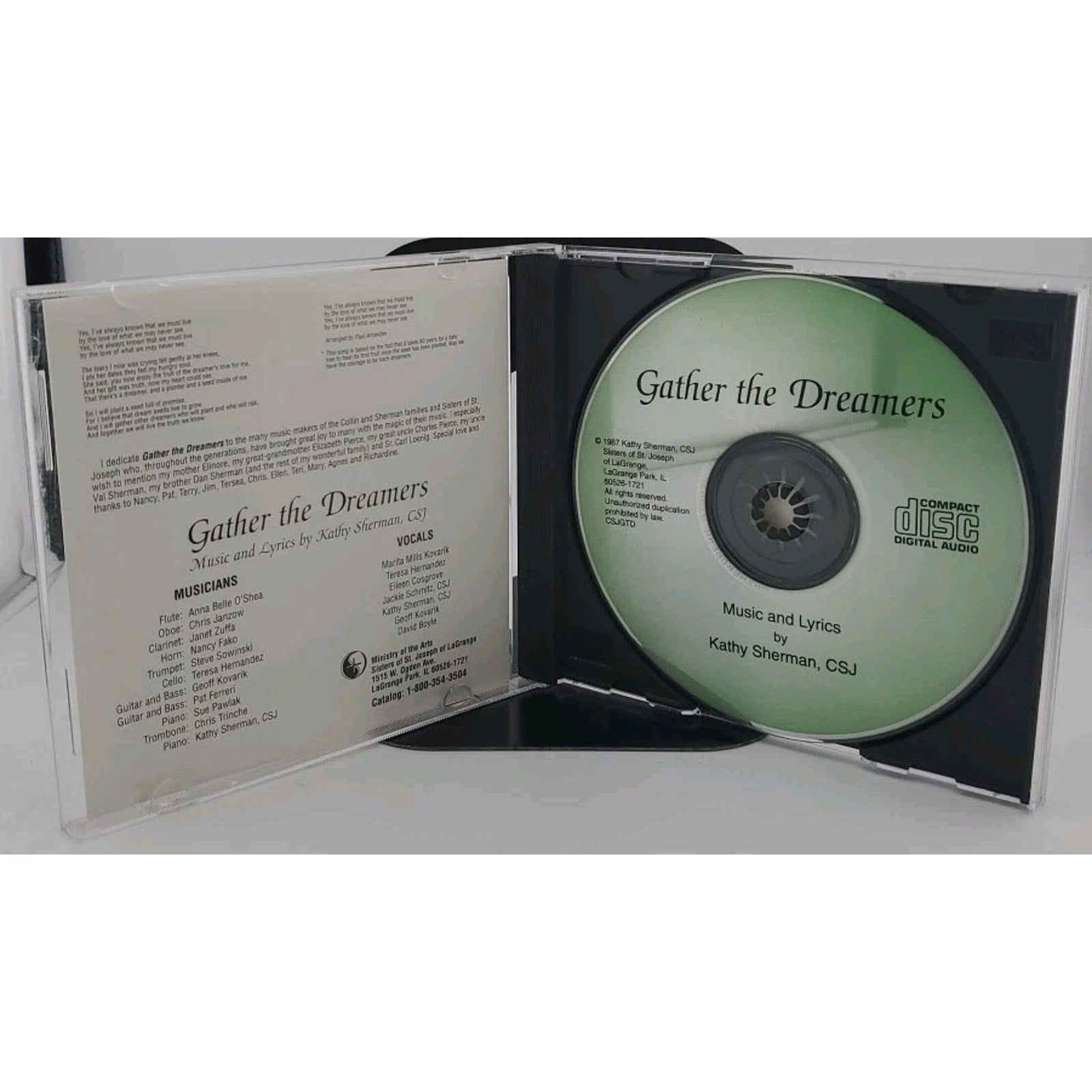 Gather The Dreamers CD - Music And Lyrics By Kathy Sherman