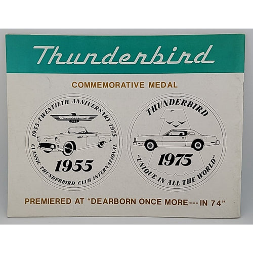 1974 Ford Thunderbird Club International National Convention Program Booklet